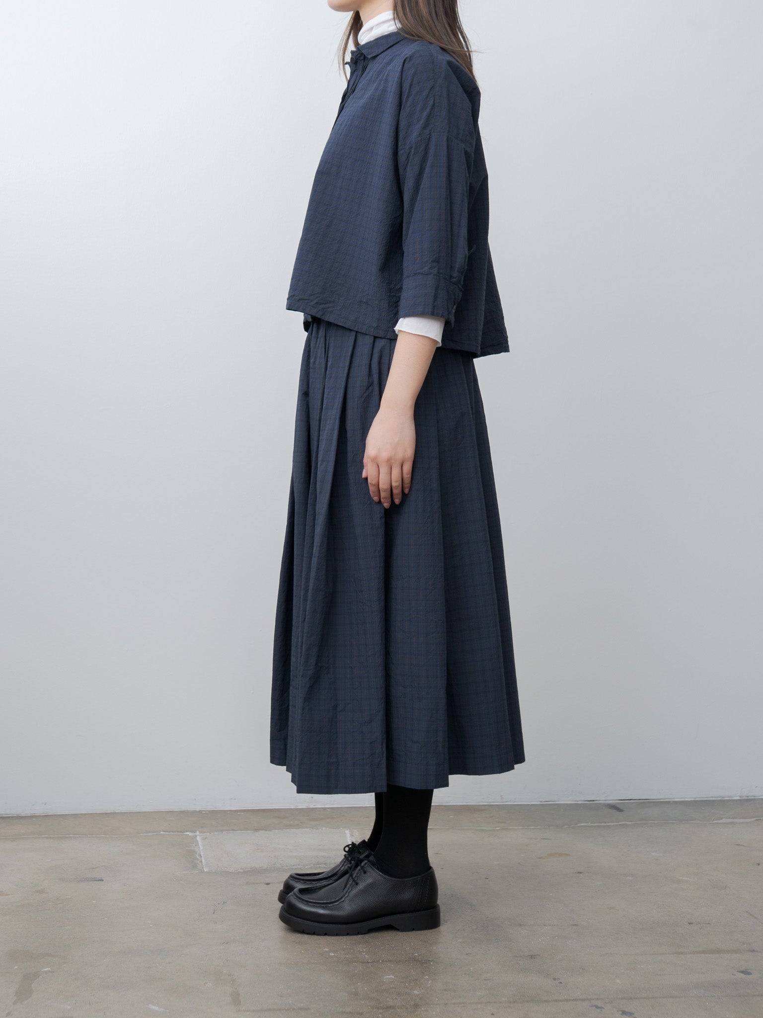 Namu Shop - Bergfabel Claudia Shirt - Navy Check