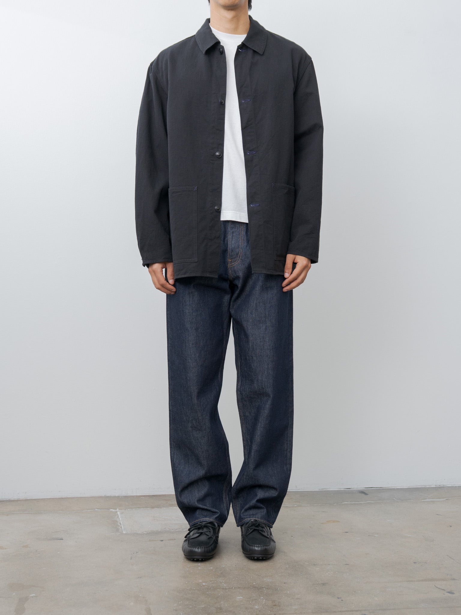 Namu Shop - Auralee Hard Twist Denim Wide Pants - Indigo