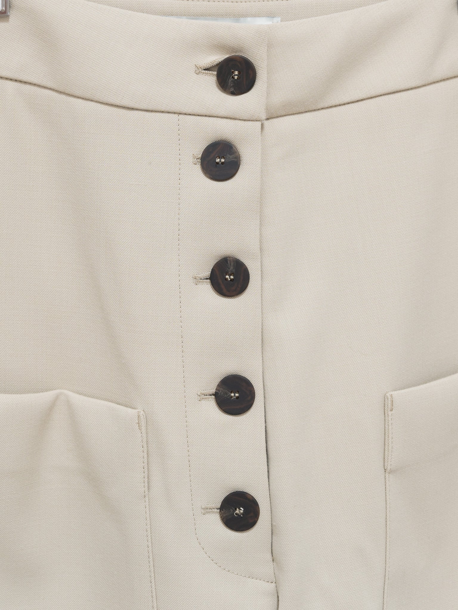 Namu Shop - Studio Nicholson Taupo Rounded Drop Crotch Pant - Light Bamboo