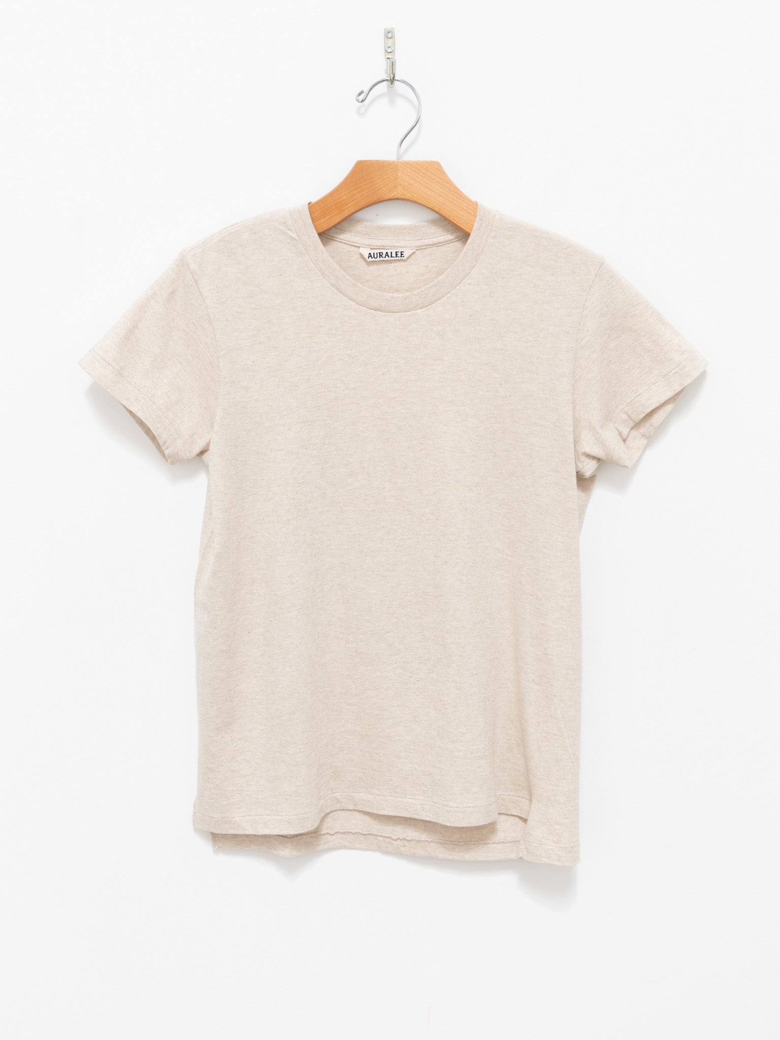Namu Shop - Auralee Seamless Crewneck Tee - Top Brown