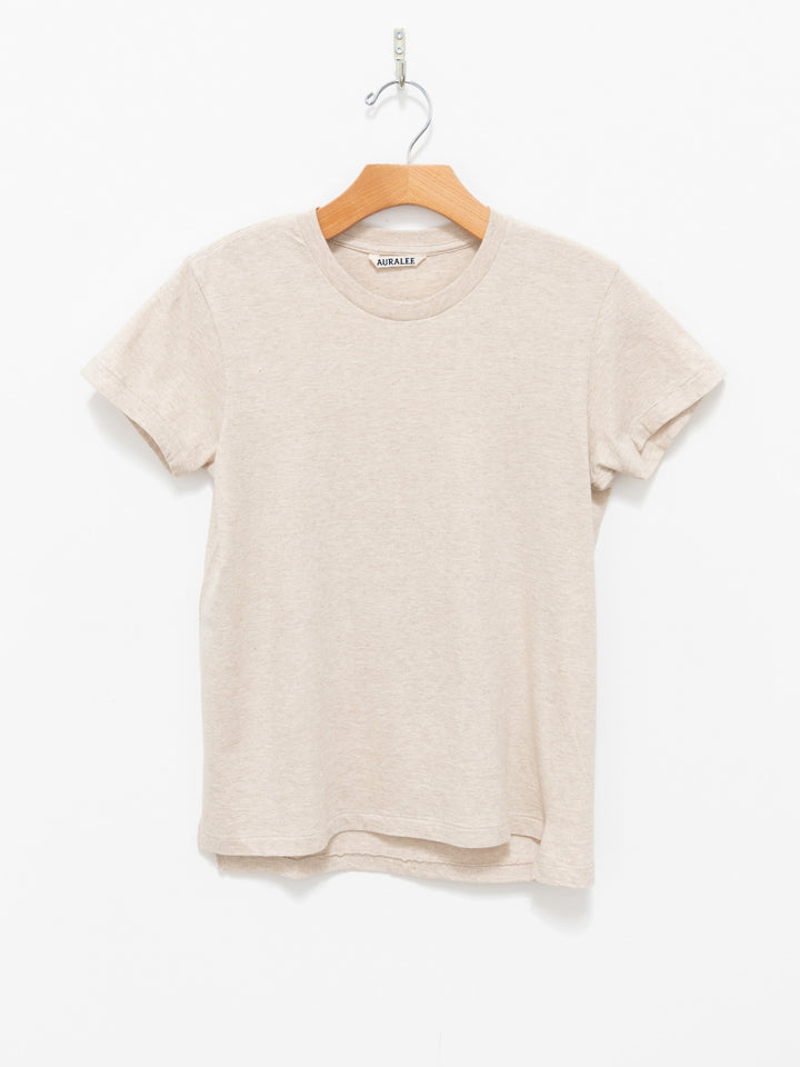 Namu Shop - Auralee Seamless Crewneck Tee - Top Brown