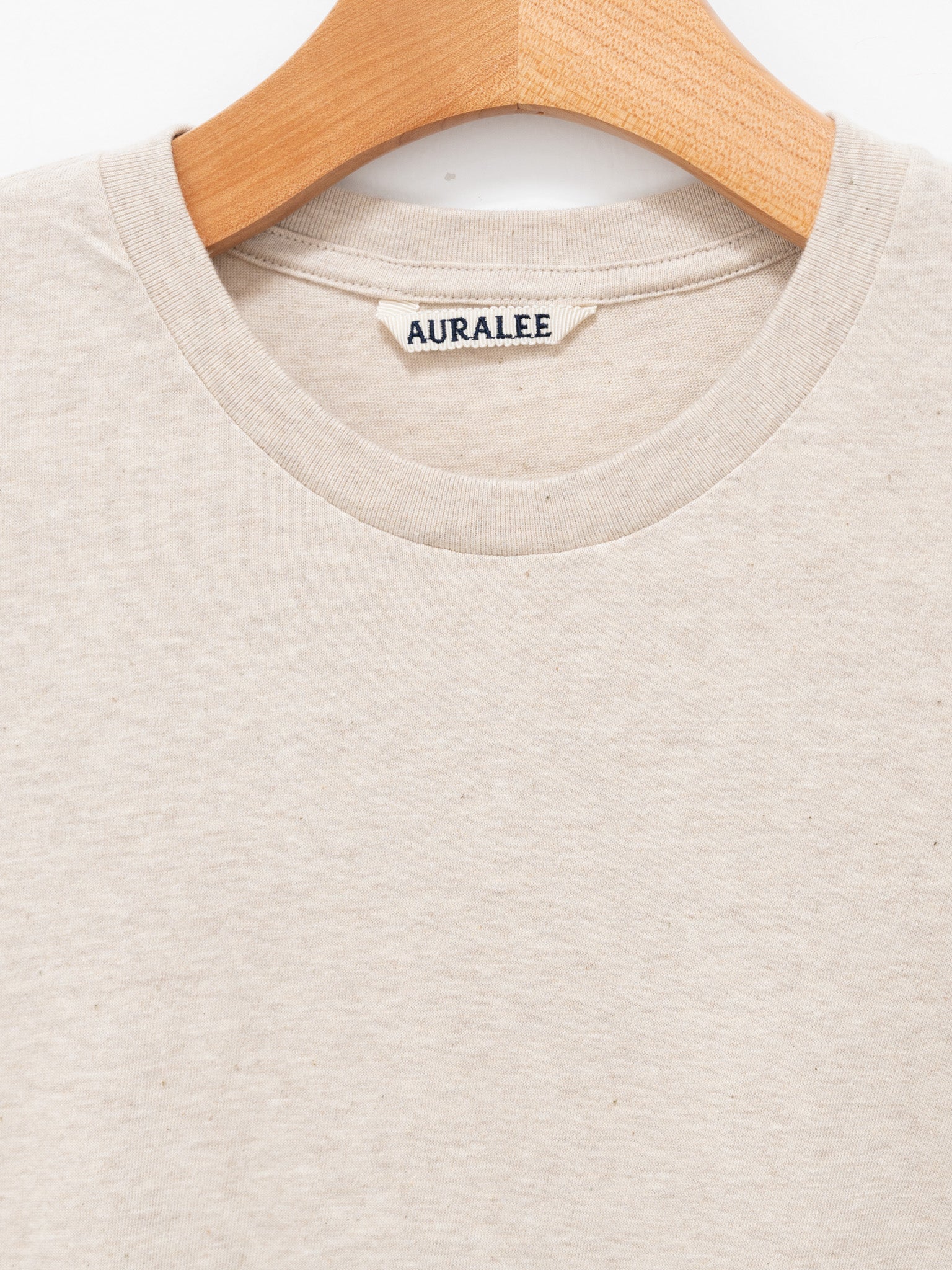 Namu Shop - Auralee Seamless Crewneck Tee - Top Brown