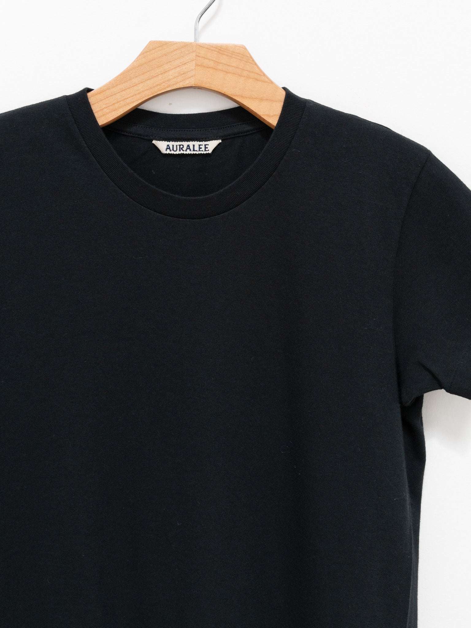 Namu Shop - Auralee Seamless Crewneck Tee - Black