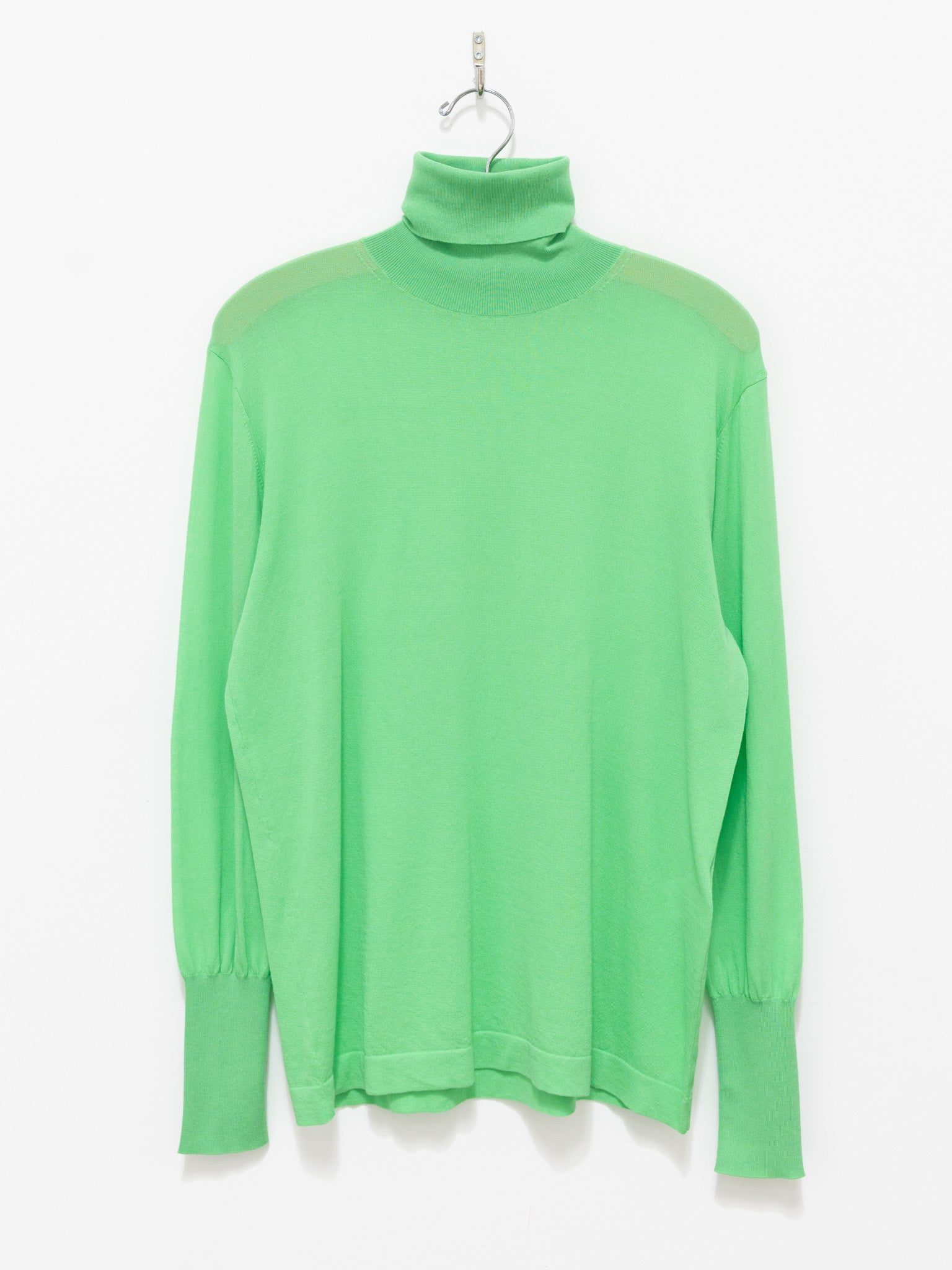 Namu Shop - Studio Nicholson Nilo Fine Crepe Cotton Turtleneck Tee - Apple