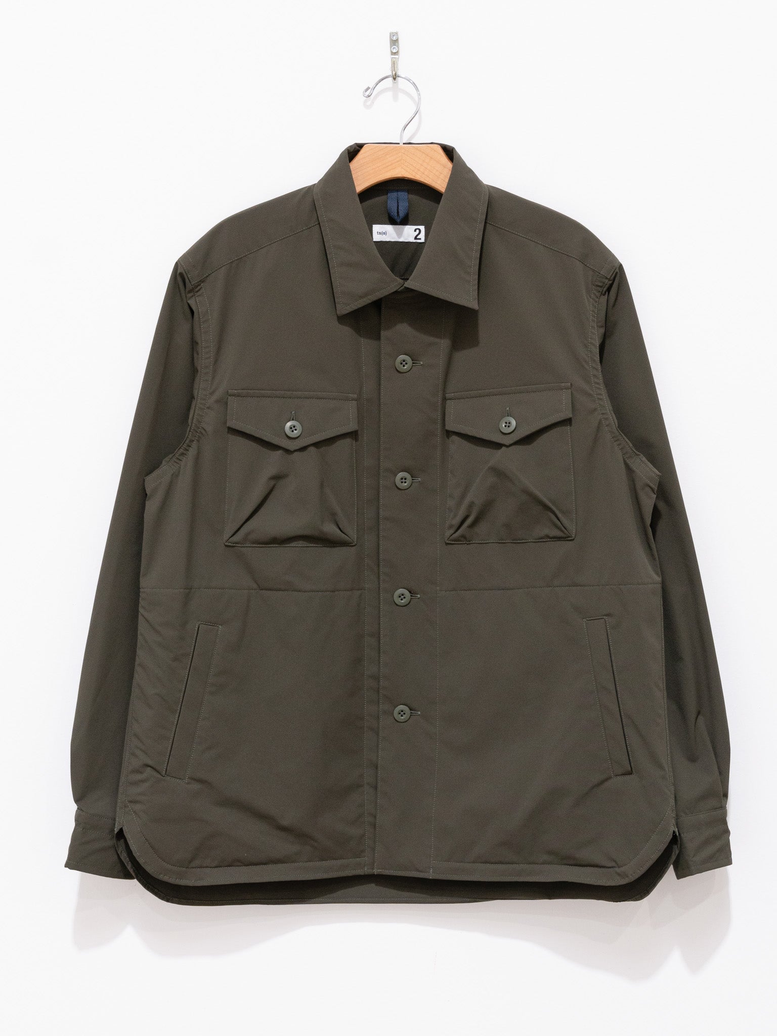 Namu Shop - ts(s) SOLOTEX Polyester Stretch CPO Shirt Jacket - Olive