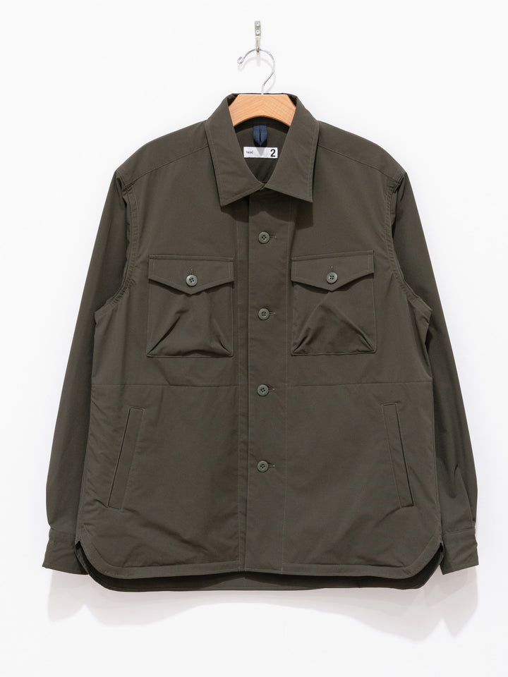Namu Shop - ts(s) SOLOTEX Polyester Stretch CPO Shirt Jacket - Olive