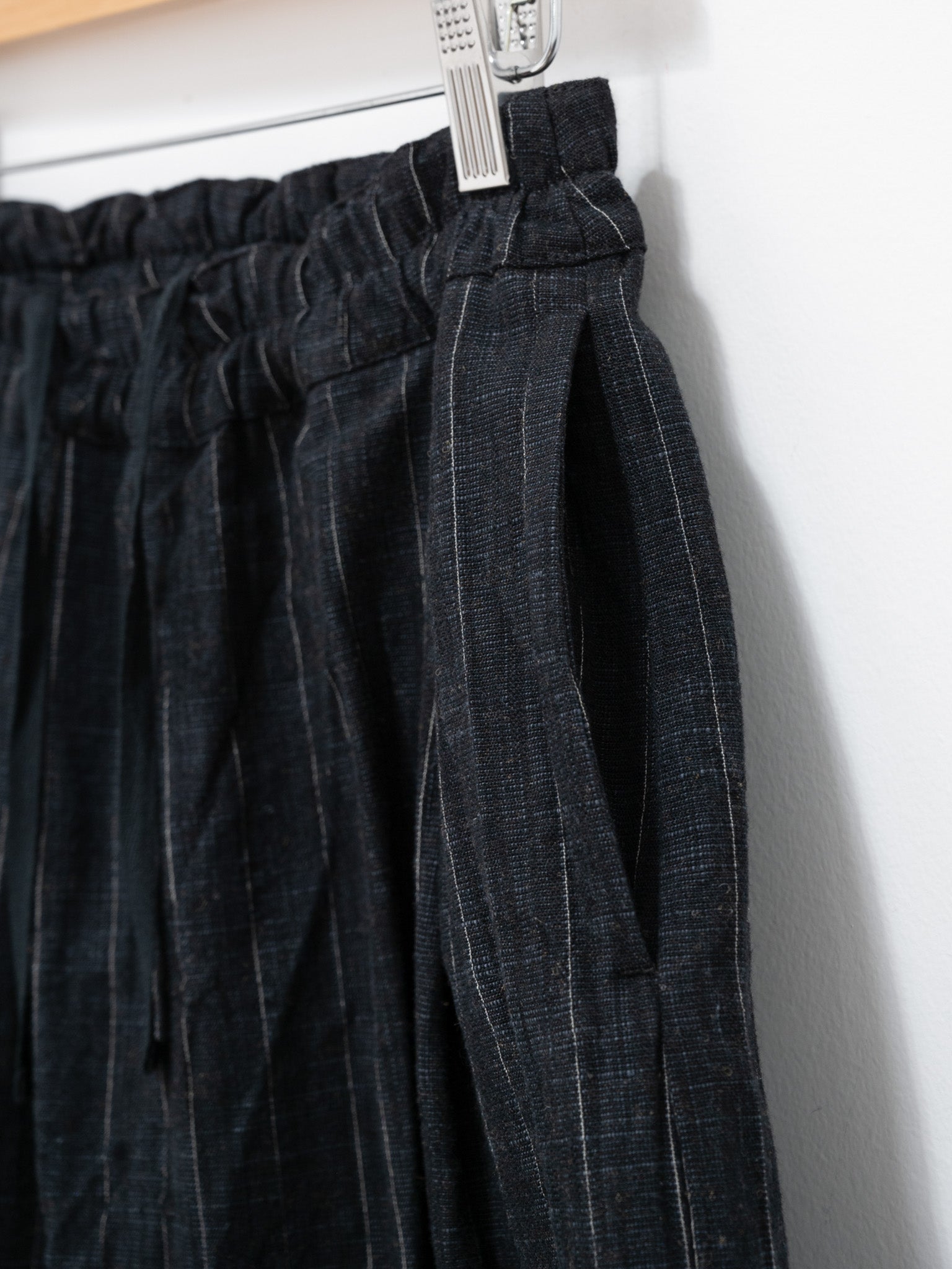 Namu Shop - Toogood The Baker Trouser - Crumpled Pinstripe Flint