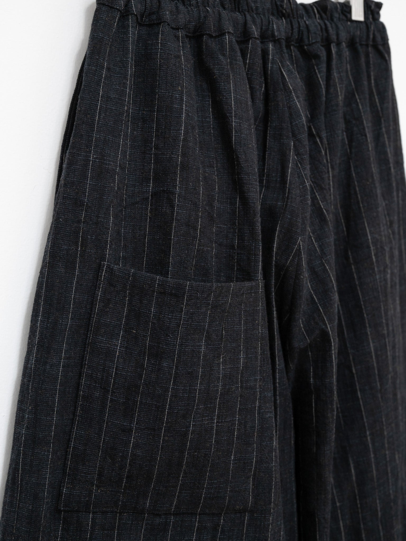 Namu Shop - Toogood The Baker Trouser - Crumpled Pinstripe Flint