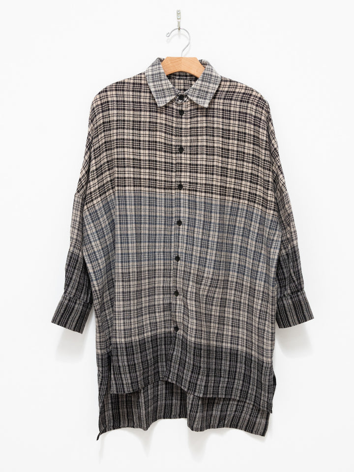 Namu Shop - Toogood The Trawlerman Shirt - Soft Wool Check Granite