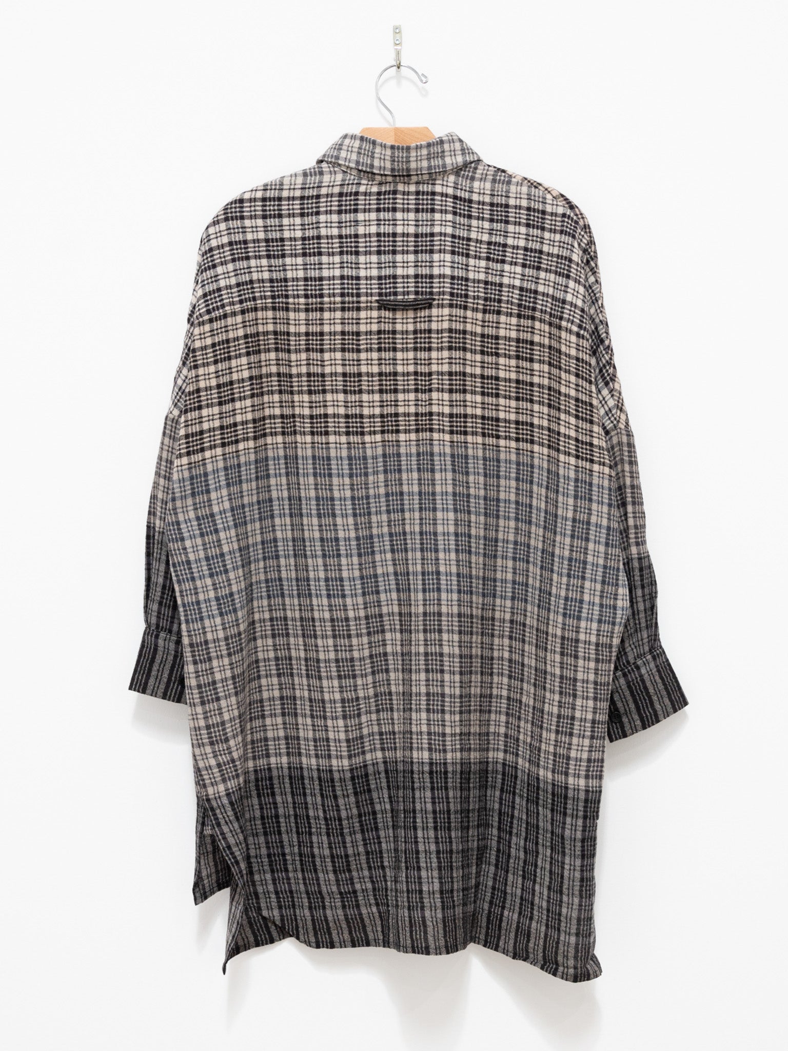 Namu Shop - Toogood The Trawlerman Shirt - Soft Wool Check Granite