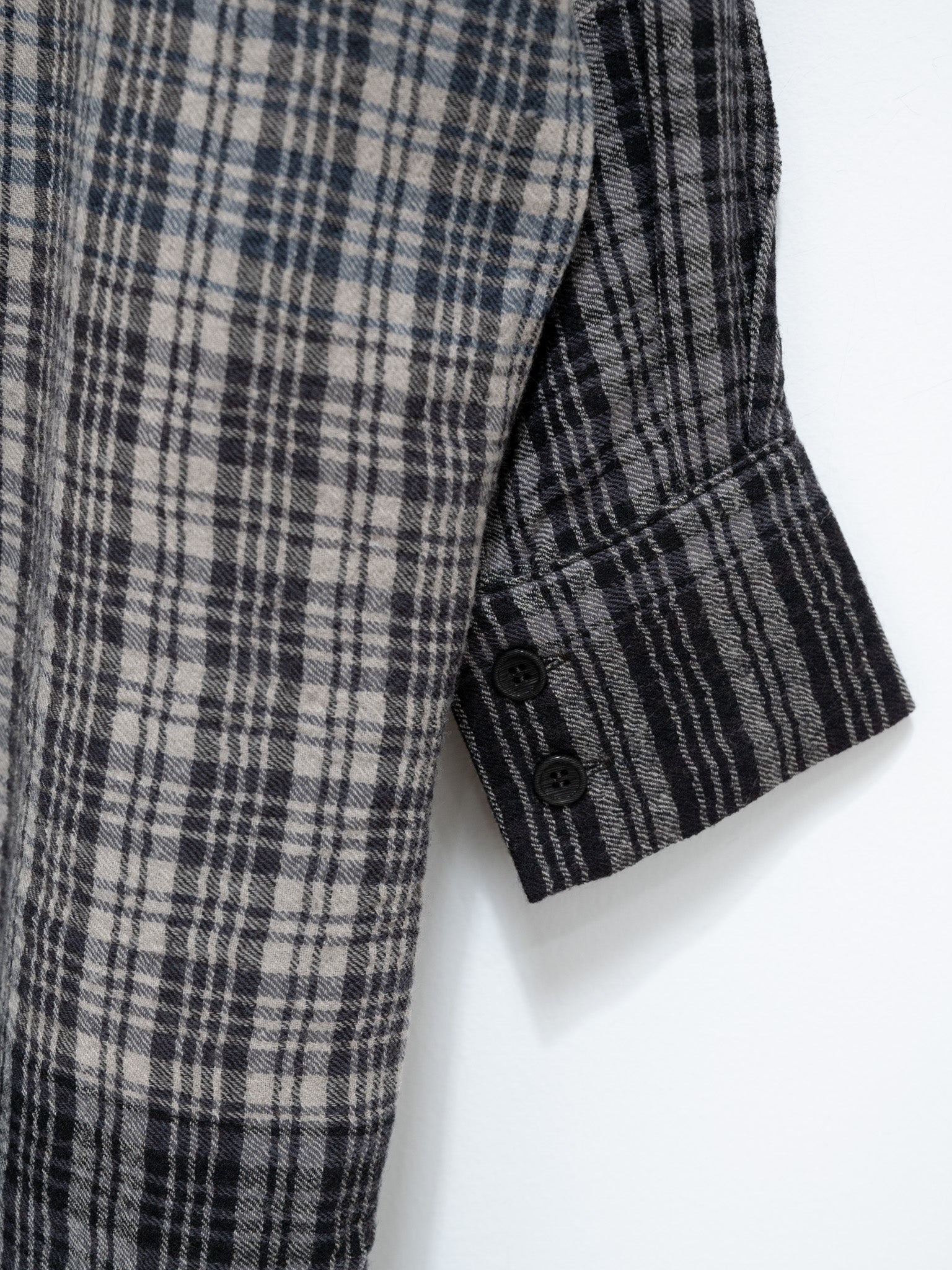 Namu Shop - Toogood The Trawlerman Shirt - Soft Wool Check Granite