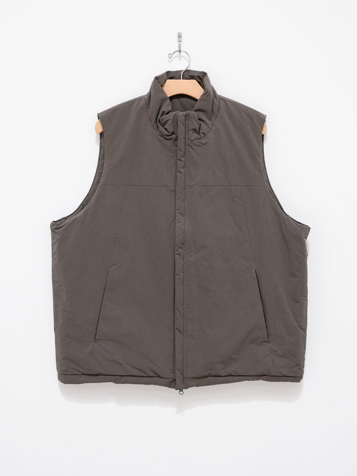 Namu Shop - Kaptain Sunshine P/N Suede Padding Over Vest - Black Olive
