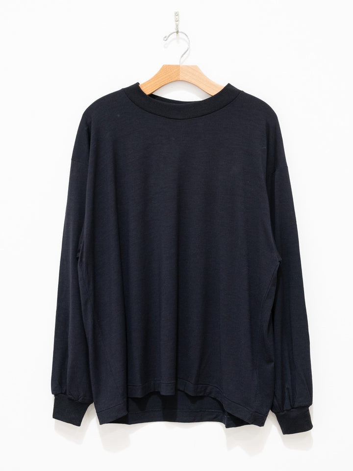 Namu Shop - Kaptain Sunshine Super Soft Washable Merino Tenjiku L/S Tee - Navy