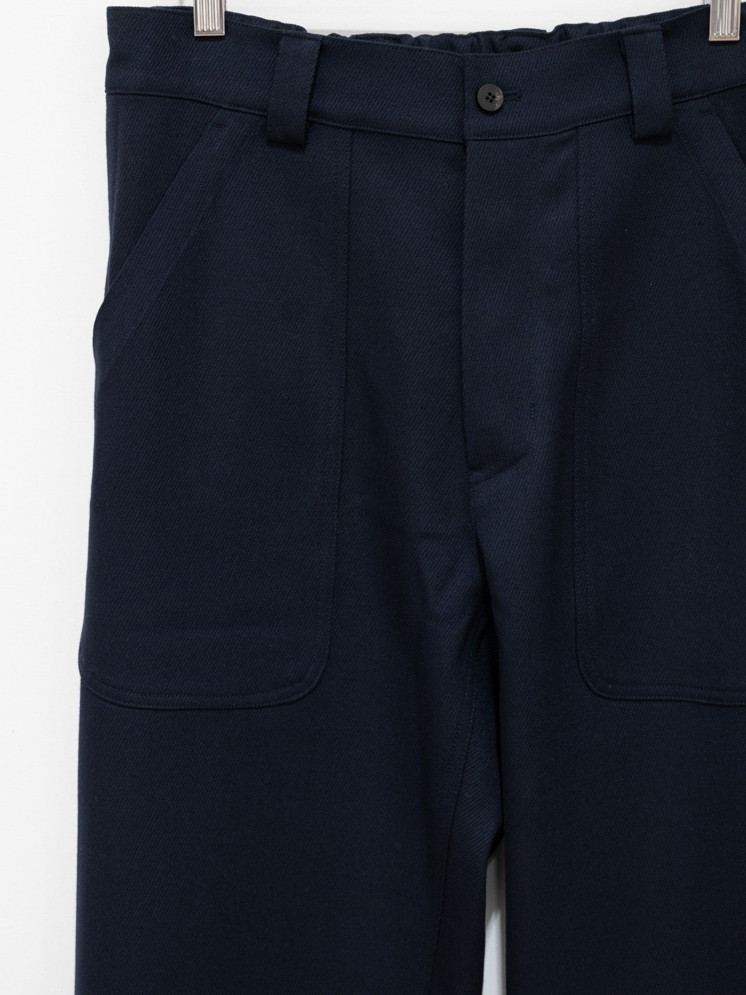 Namu Shop - Document English Cavalry Twill Layer Trousers - Dark Navy