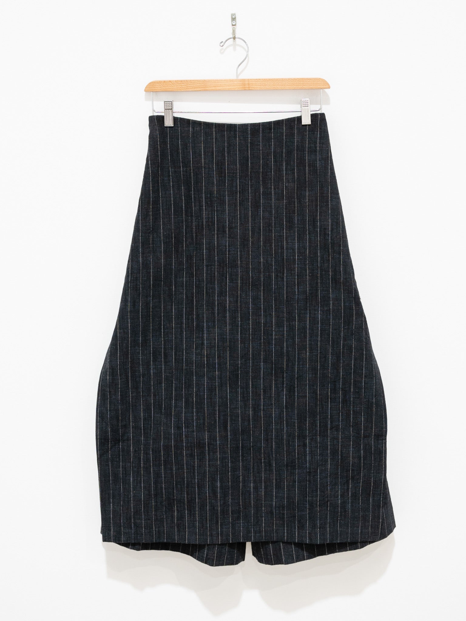Namu Shop - Toogood The Printer Culotte - Crumpled Pinstripe Flint