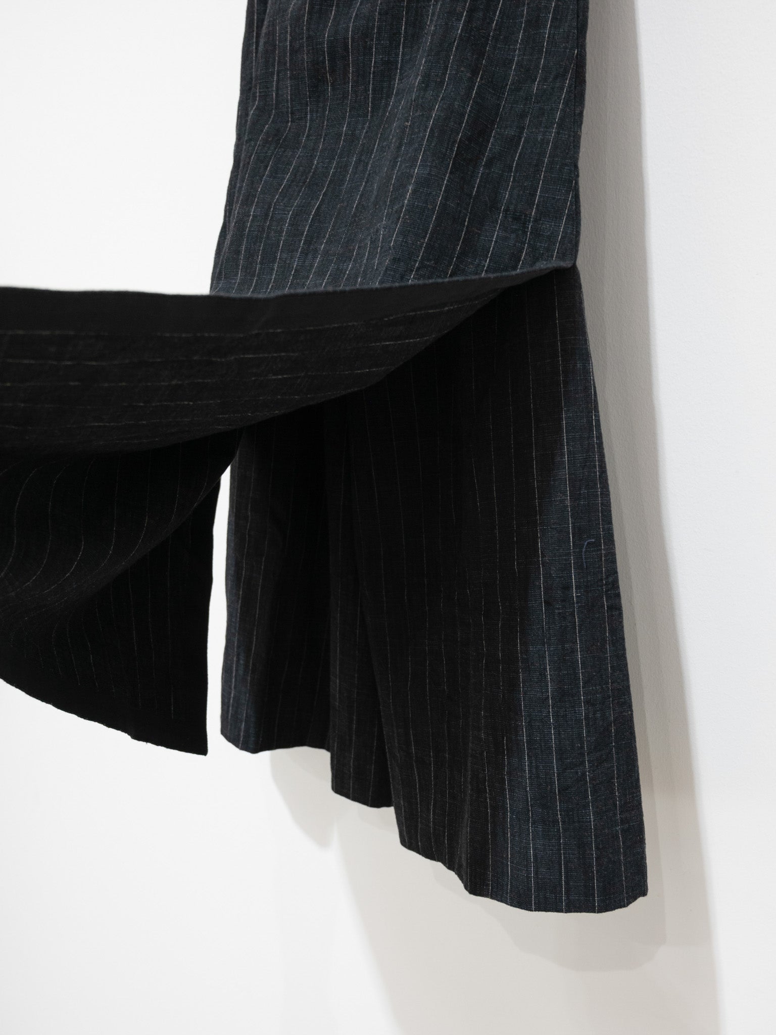 Namu Shop - Toogood The Printer Culotte - Crumpled Pinstripe Flint