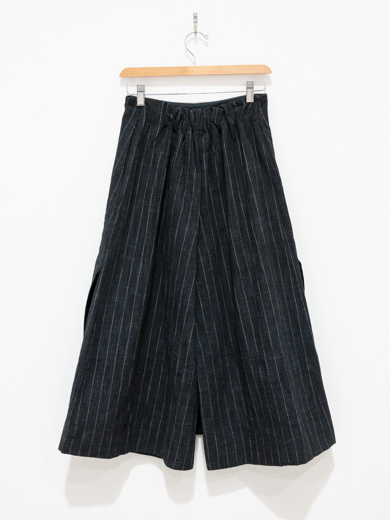 Namu Shop - Toogood The Printer Culotte - Crumpled Pinstripe Flint