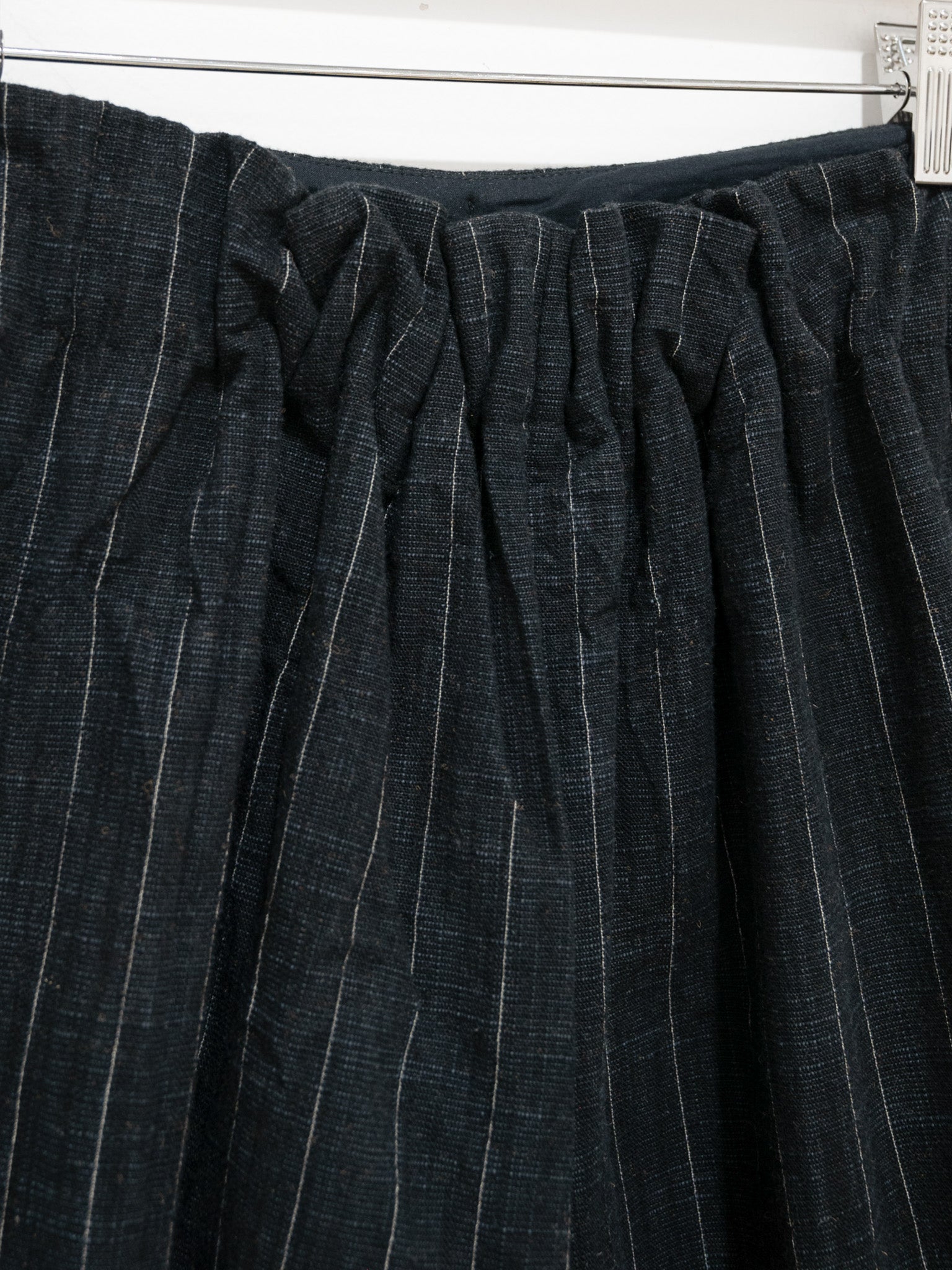 Namu Shop - Toogood The Printer Culotte - Crumpled Pinstripe Flint