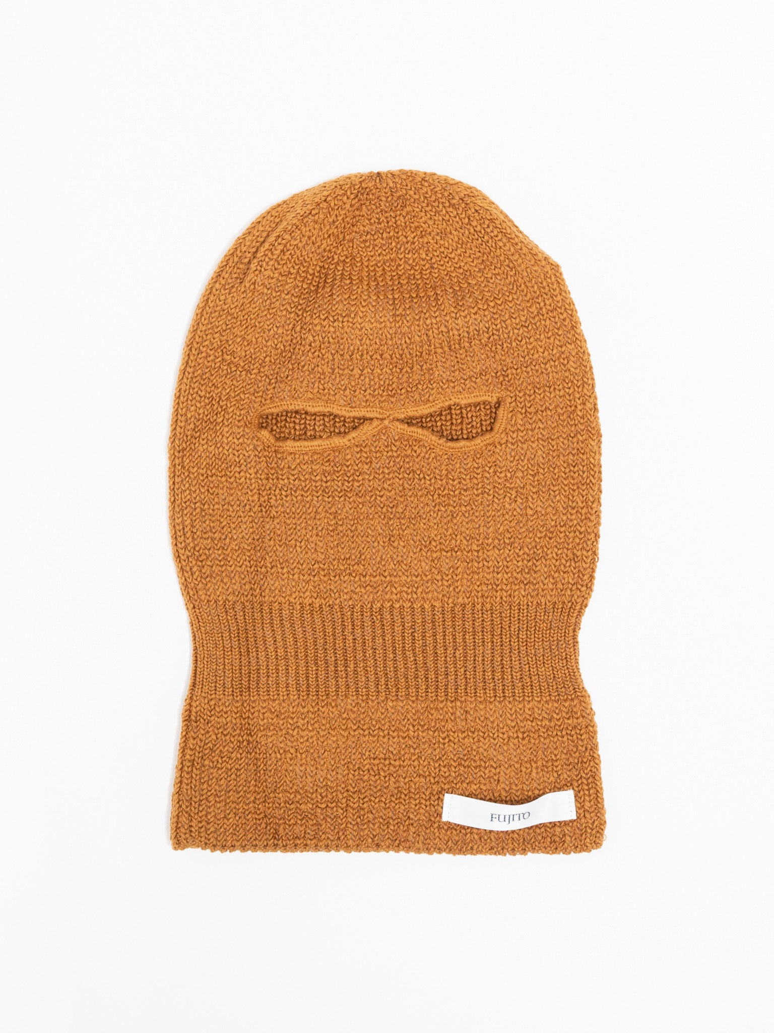 Namu Shop - Fujito Knit Balaclava Beanie - Royal Blue, Camel