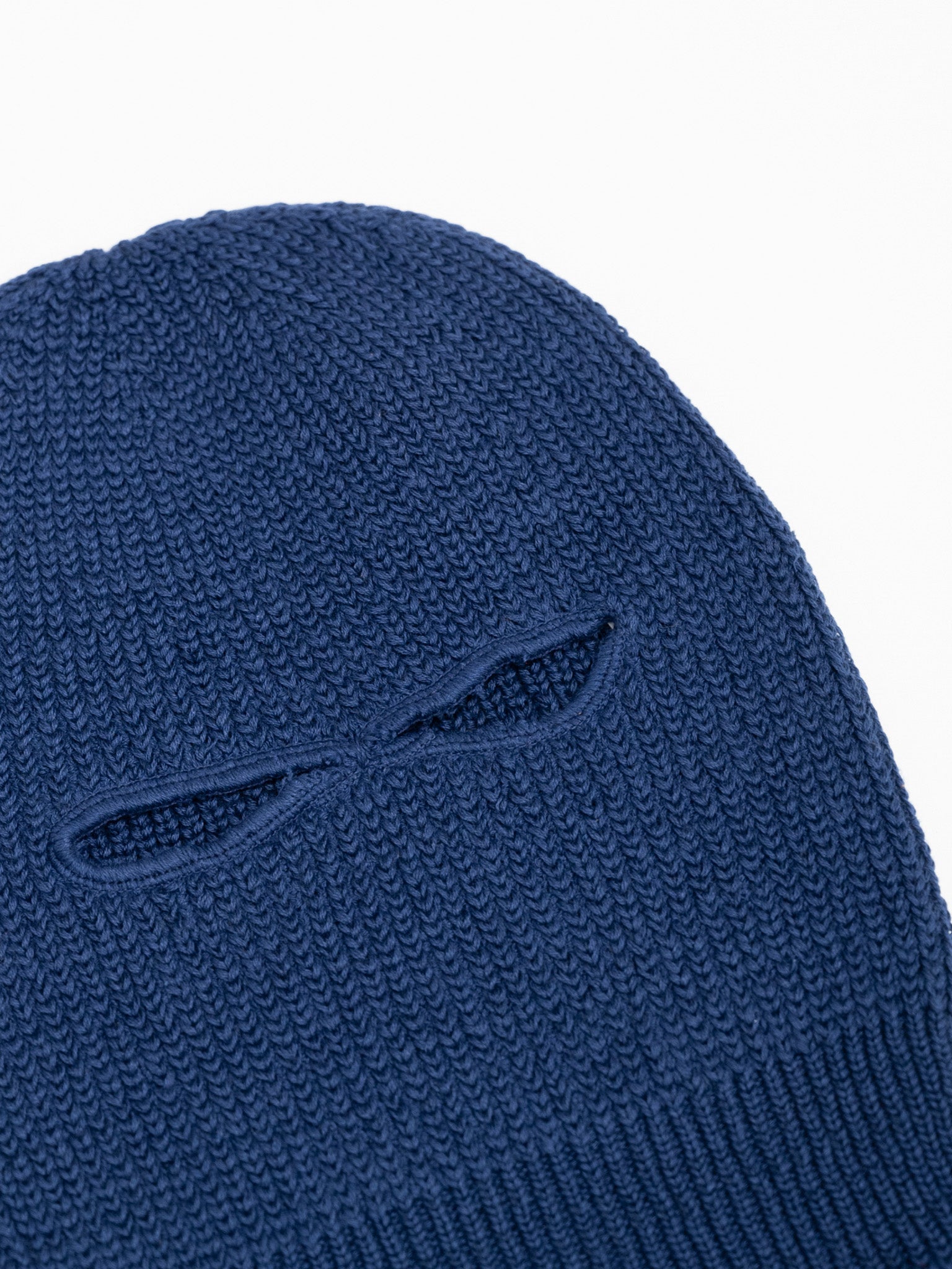 Namu Shop - Fujito Knit Balaclava Beanie - Royal Blue, Camel