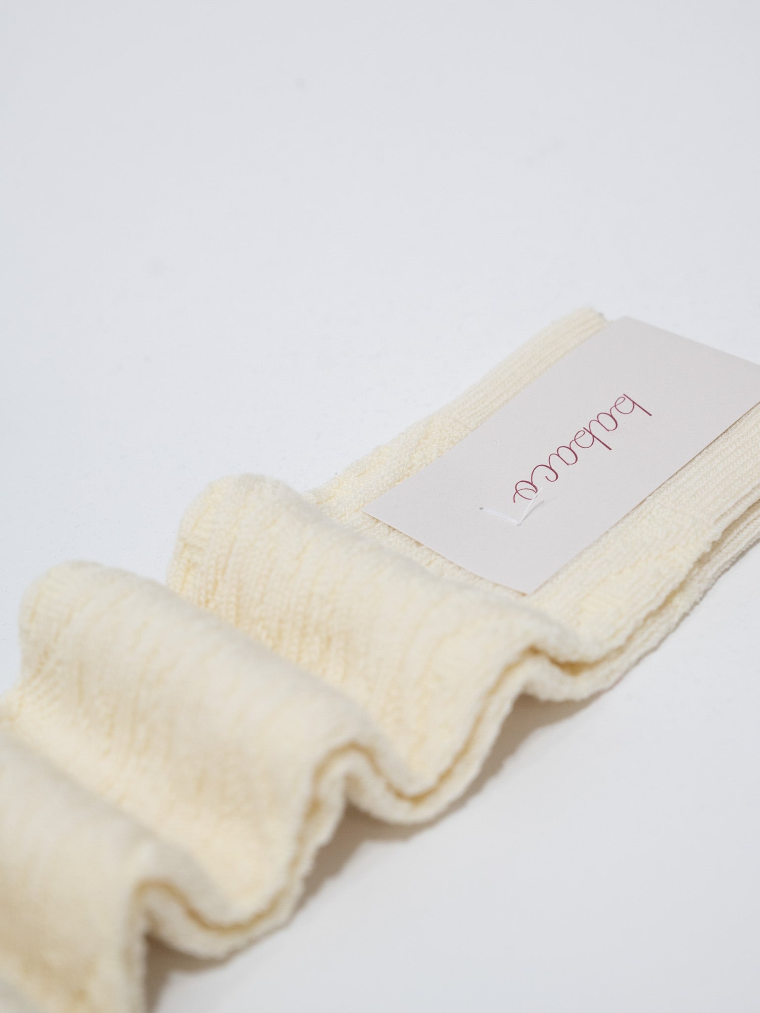 Namu Shop - Babaco Cable Knee High Socks - Ivory, Black