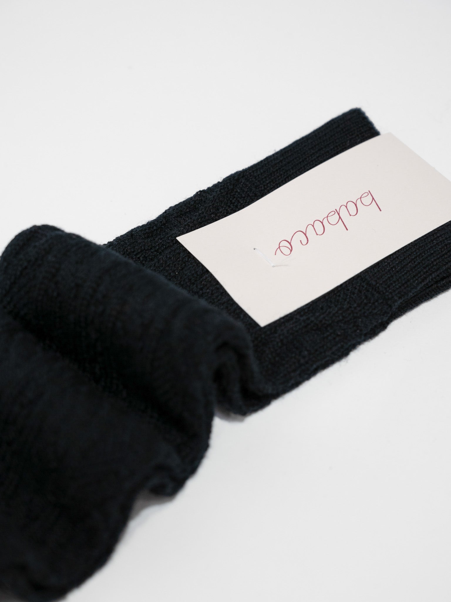 Namu Shop - Babaco Cable Knee High Socks - Ivory, Black