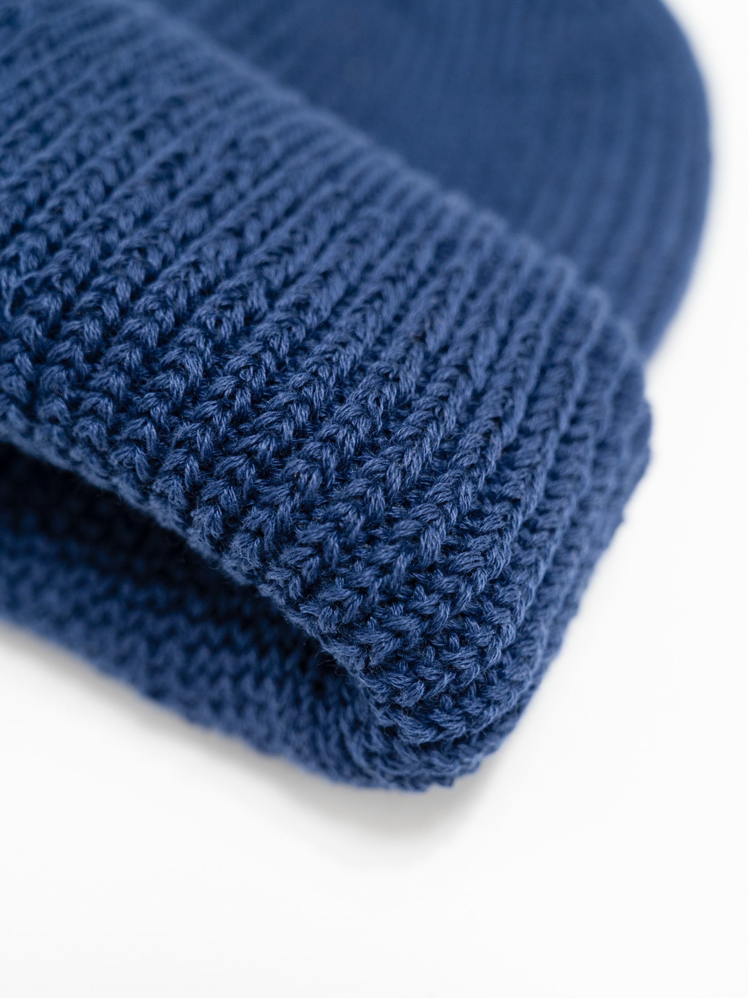 Namu Shop - Fujito Knit Balaclava Beanie - Royal Blue, Camel