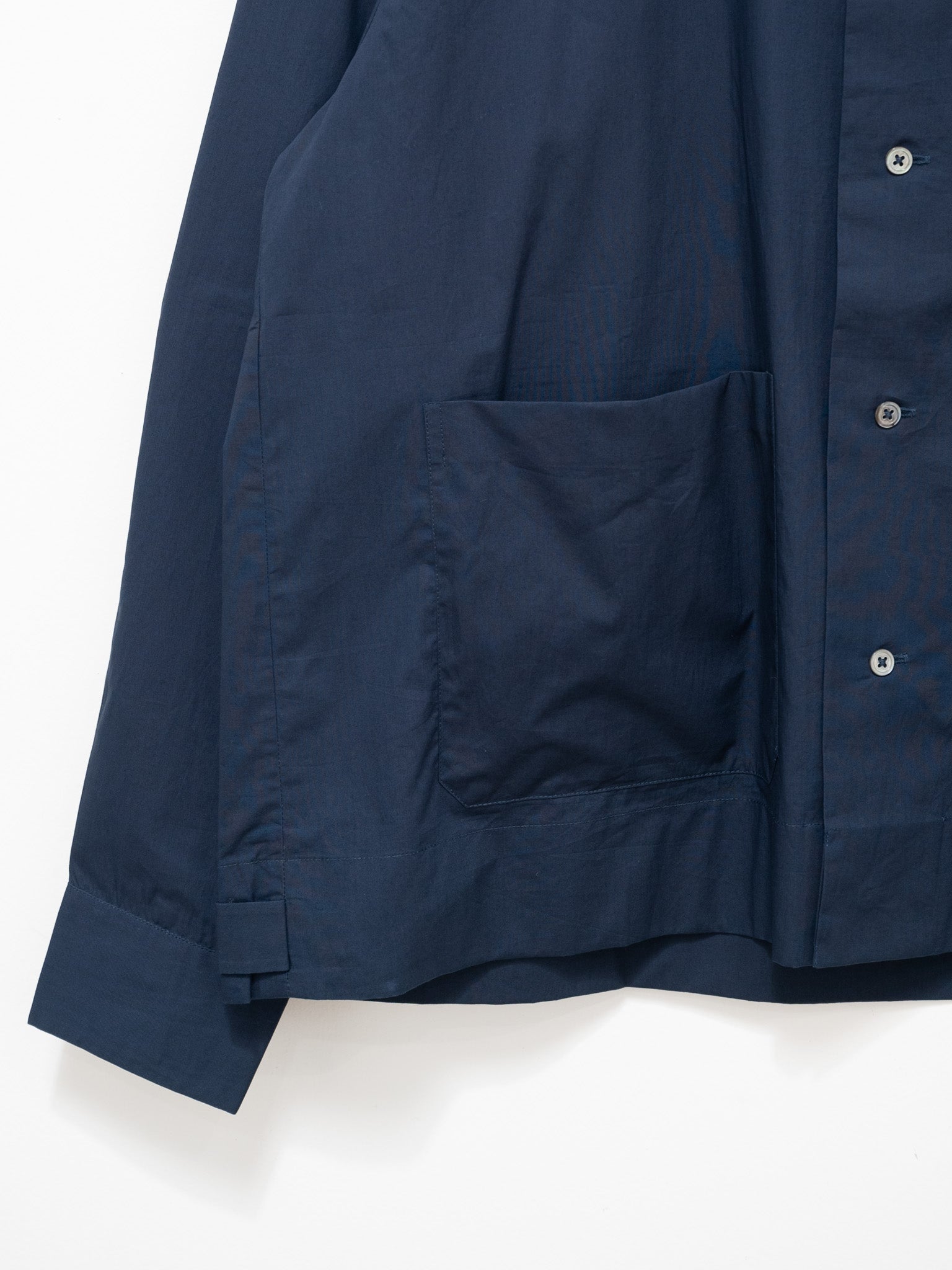 Namu Shop - Jan Machenhauer Frank Shirt - Indigo Cotton Poplin
