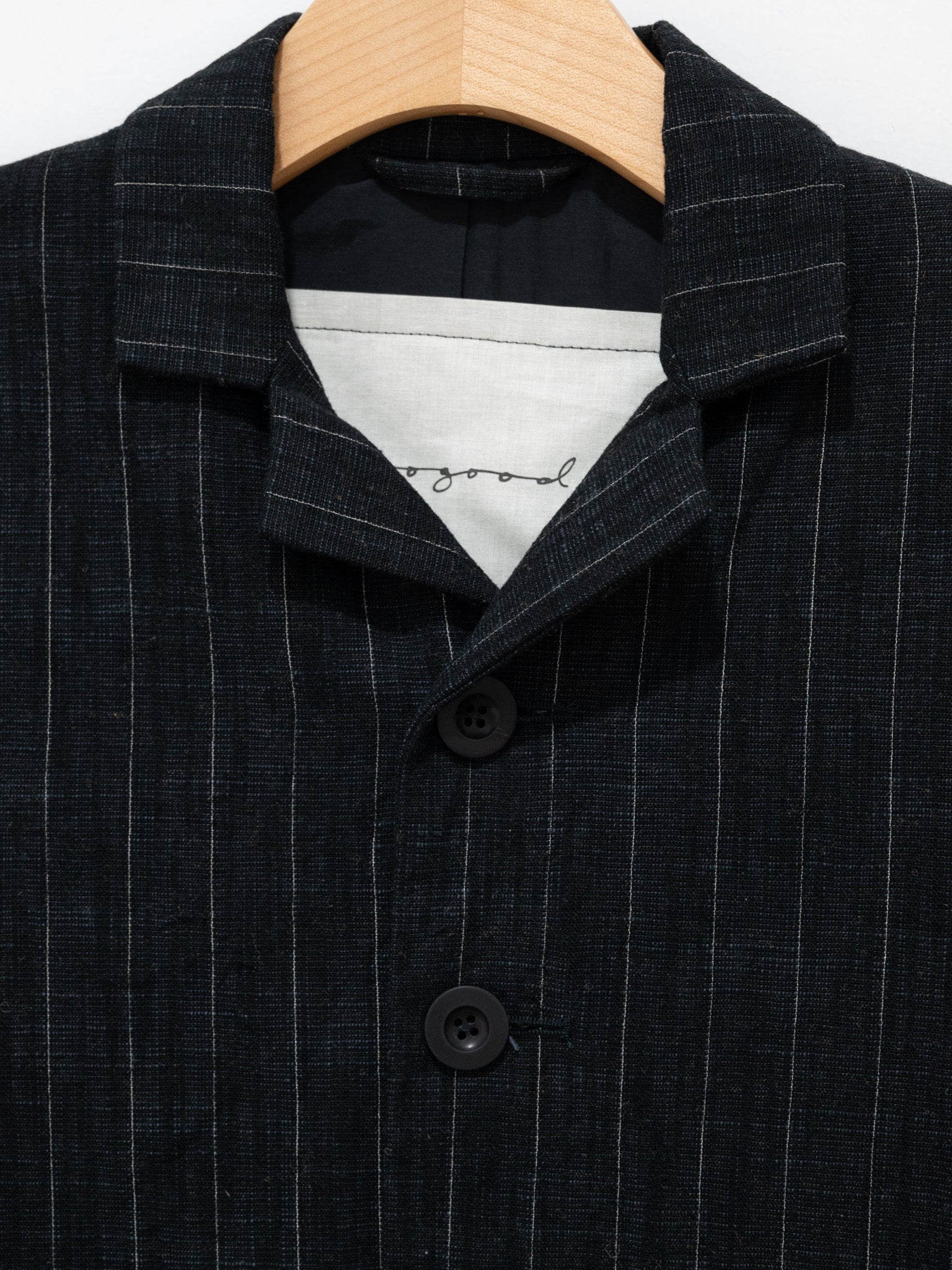 Namu Shop - Toogood The Photographer Jacket - Crumpled Pinstripe Flint
