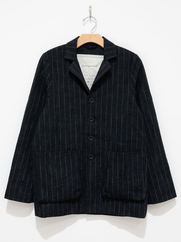 Namu Shop - Toogood The Photographer Jacket - Crumpled Pinstripe Flint