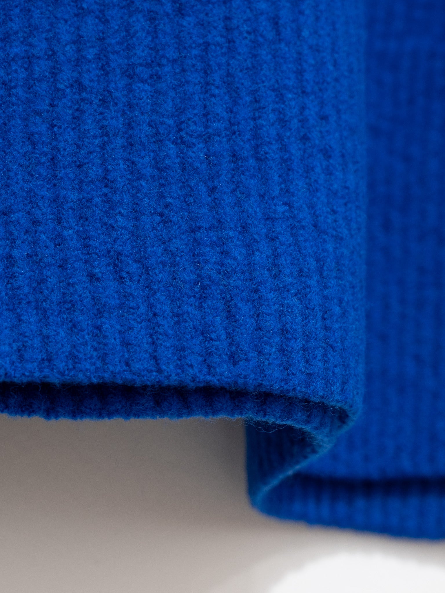 Namu Shop - Auralee Milled French Merino Rib Knit Flare Skirt - Royal Blue