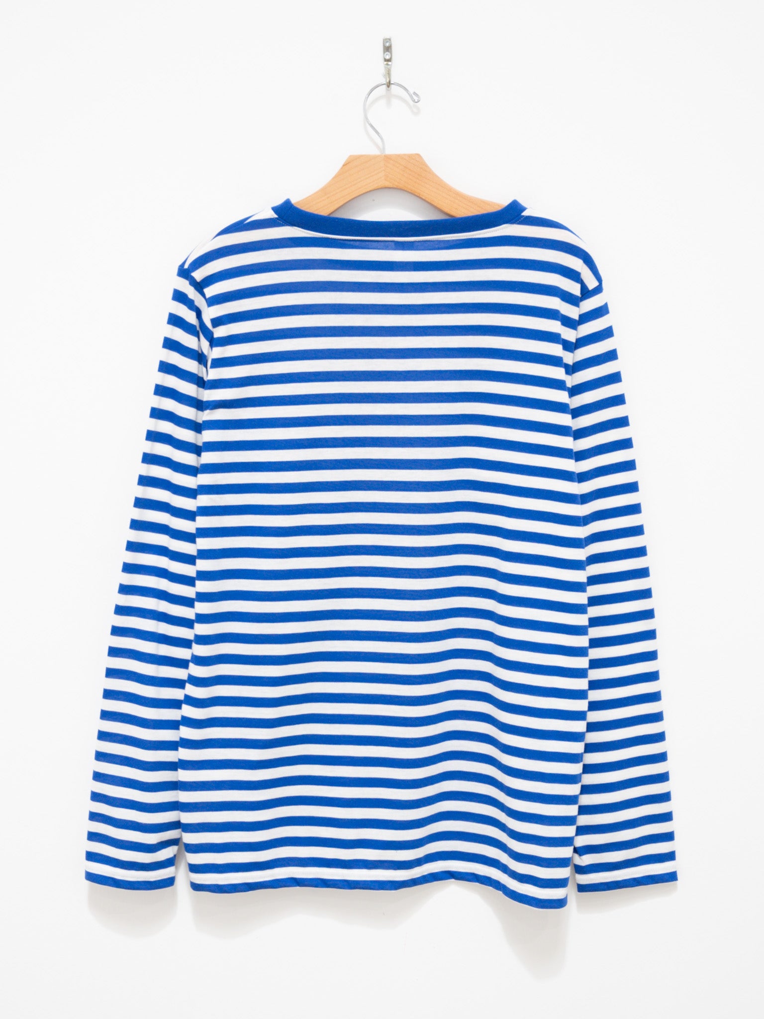 Namu Shop - Veritecoeur T/C Border Tee - White x Blue