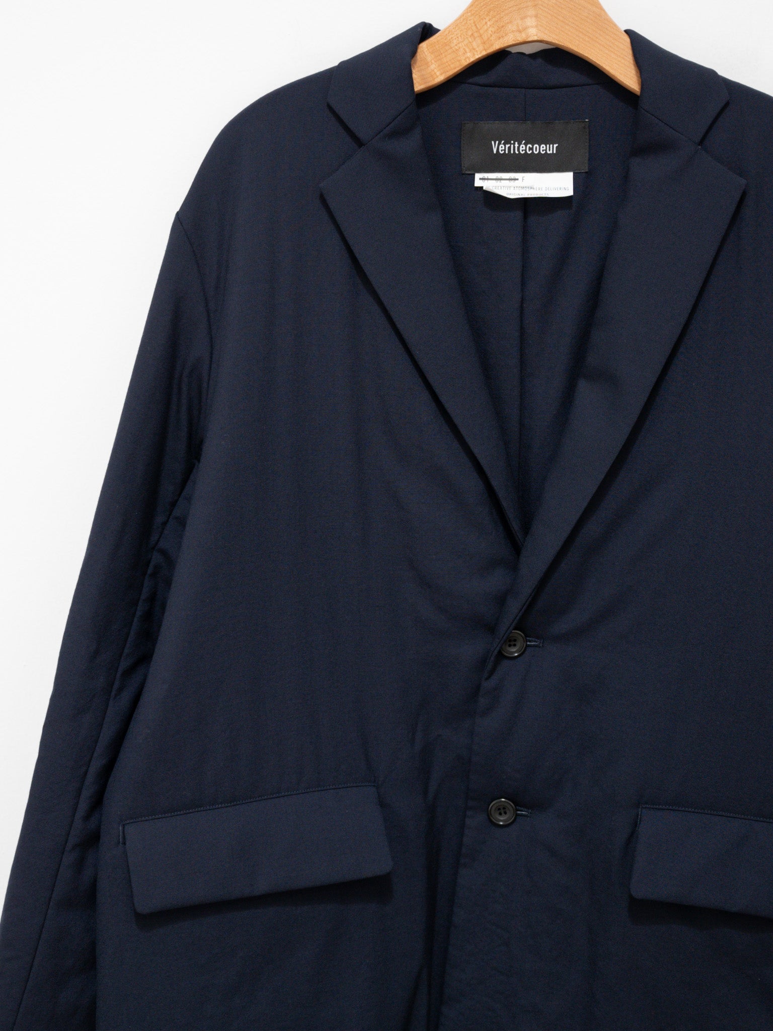 Namu Shop - Veritecoeur Padded Tailored Jacket - Navy