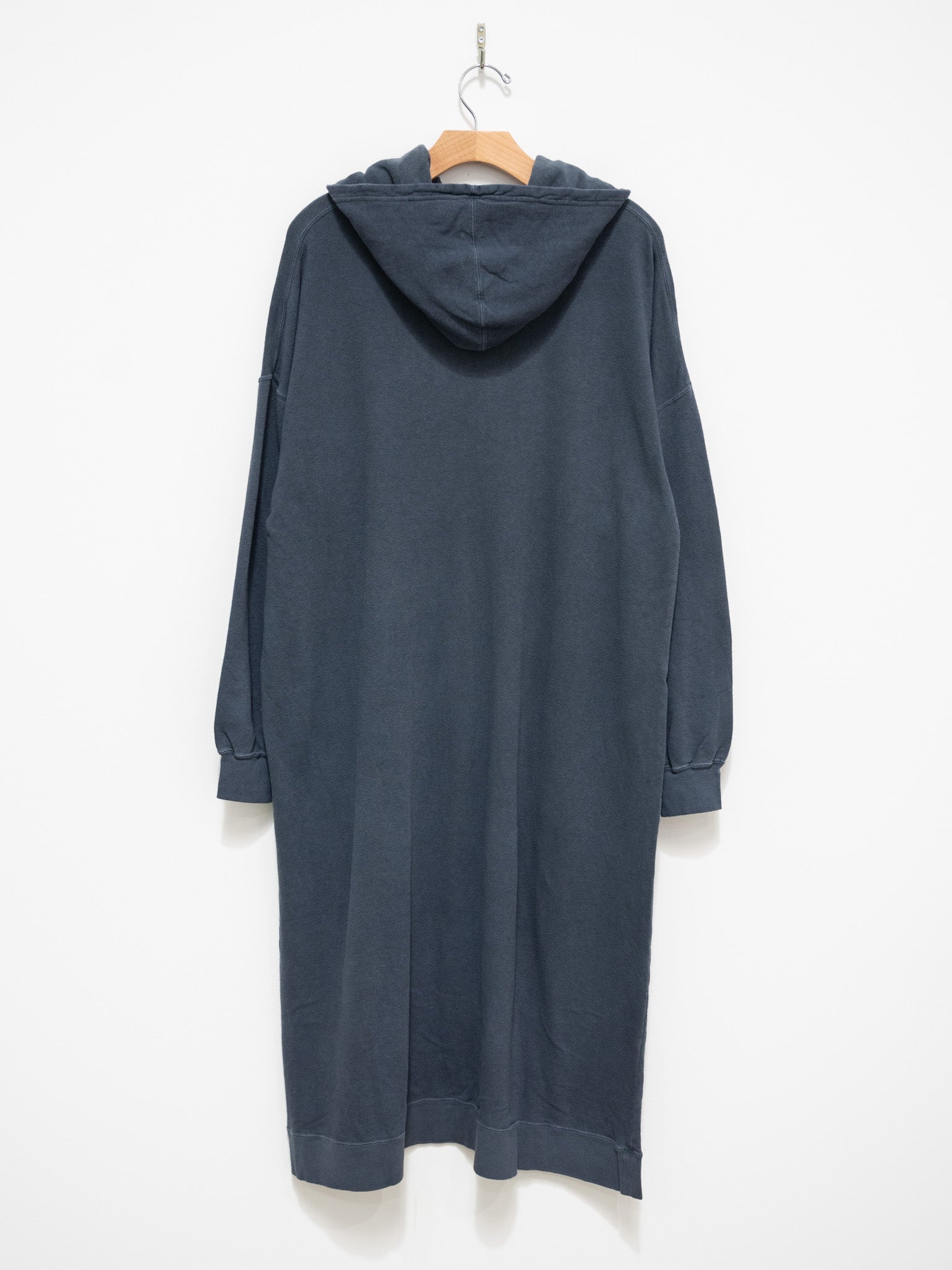 Namu Shop - Ichi Antiquites Pigment Dyed French Terry Hoodie Dress - Navy