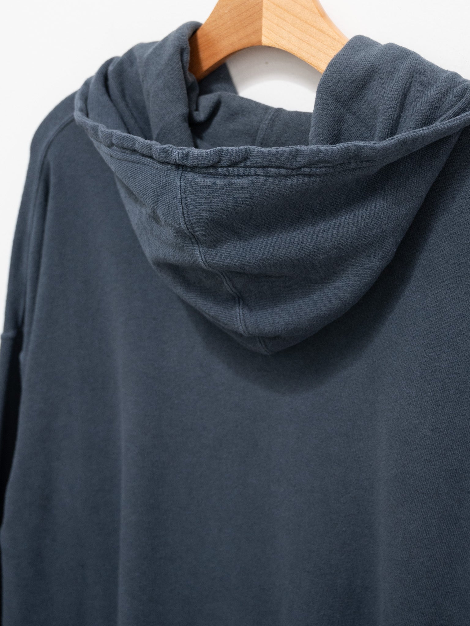 Namu Shop - Ichi Antiquites Pigment Dyed French Terry Hoodie Dress - Navy