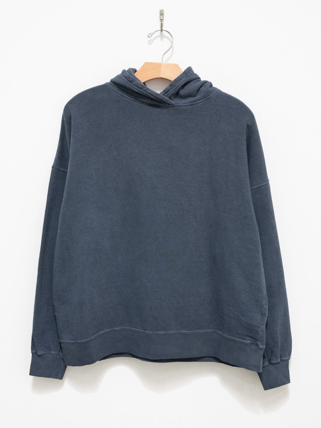 Namu Shop - Ichi Antiquites Pigment French Terry Hoodie Pullover - Navy