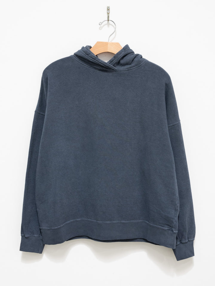 Namu Shop - Ichi Antiquites Pigment French Terry Hoodie Pullover - Navy