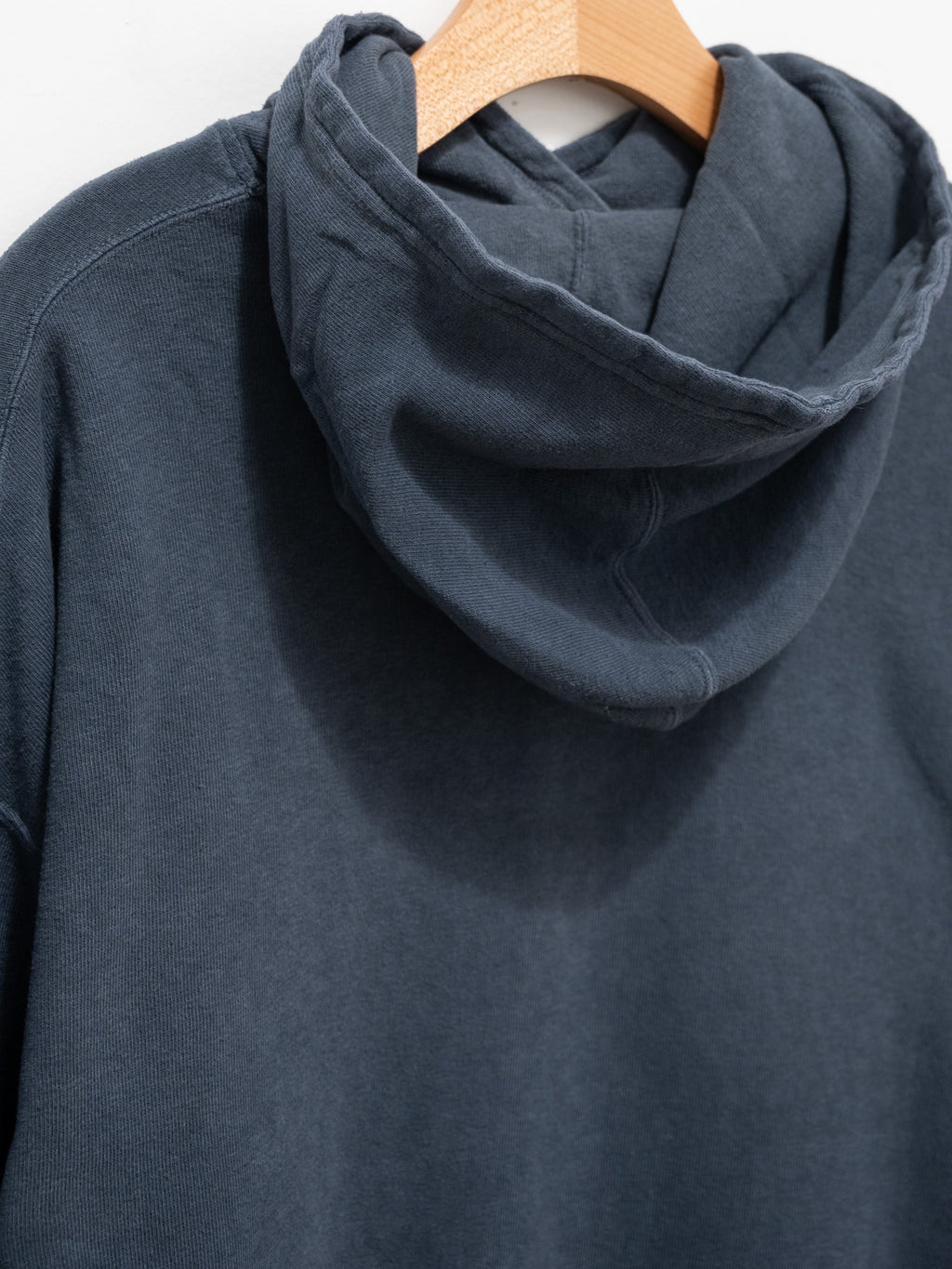 Namu Shop - Ichi Antiquites Pigment French Terry Hoodie Pullover - Navy