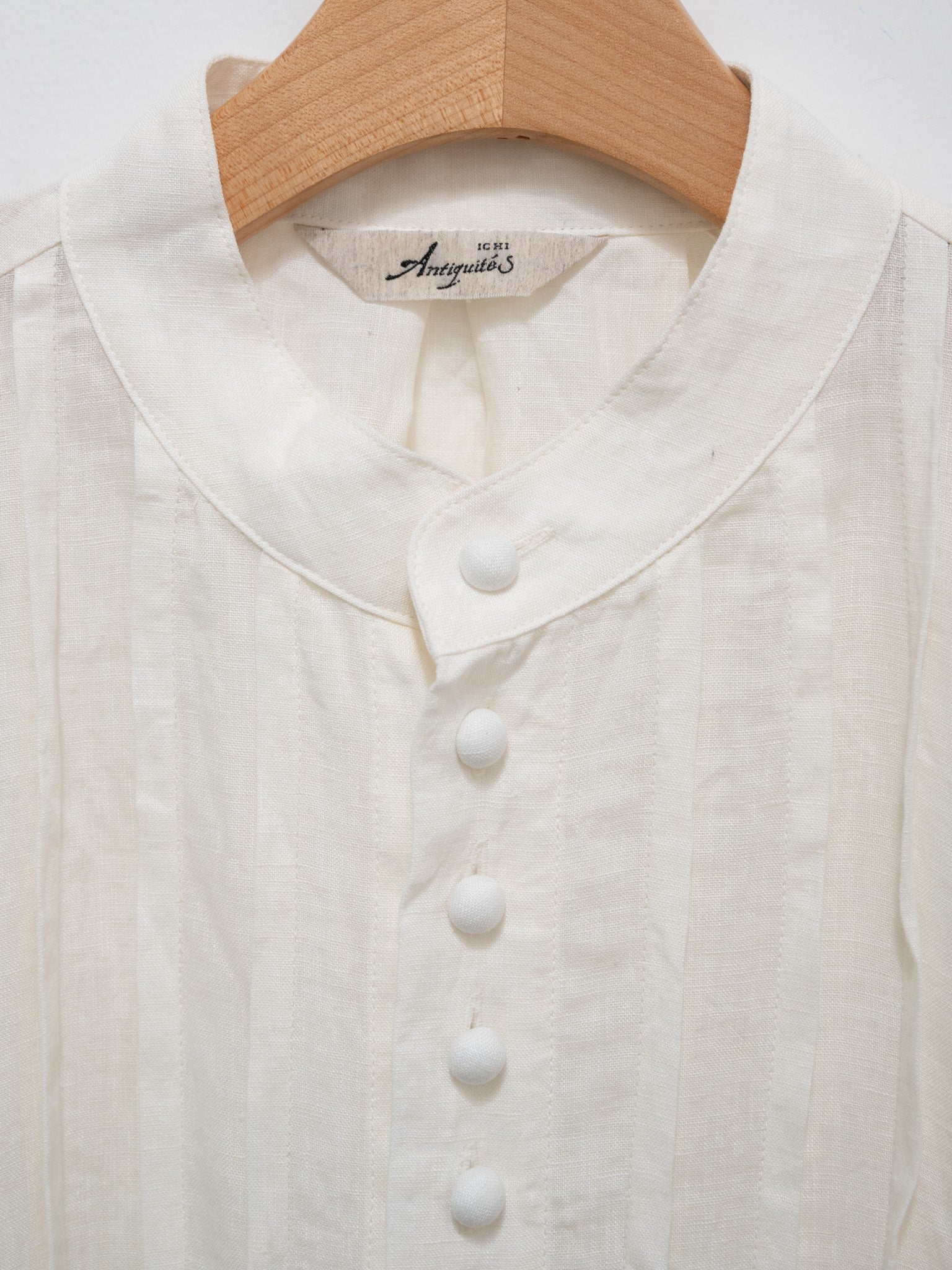 Namu Shop - Ichi Antiquites French Linen Shirt - White