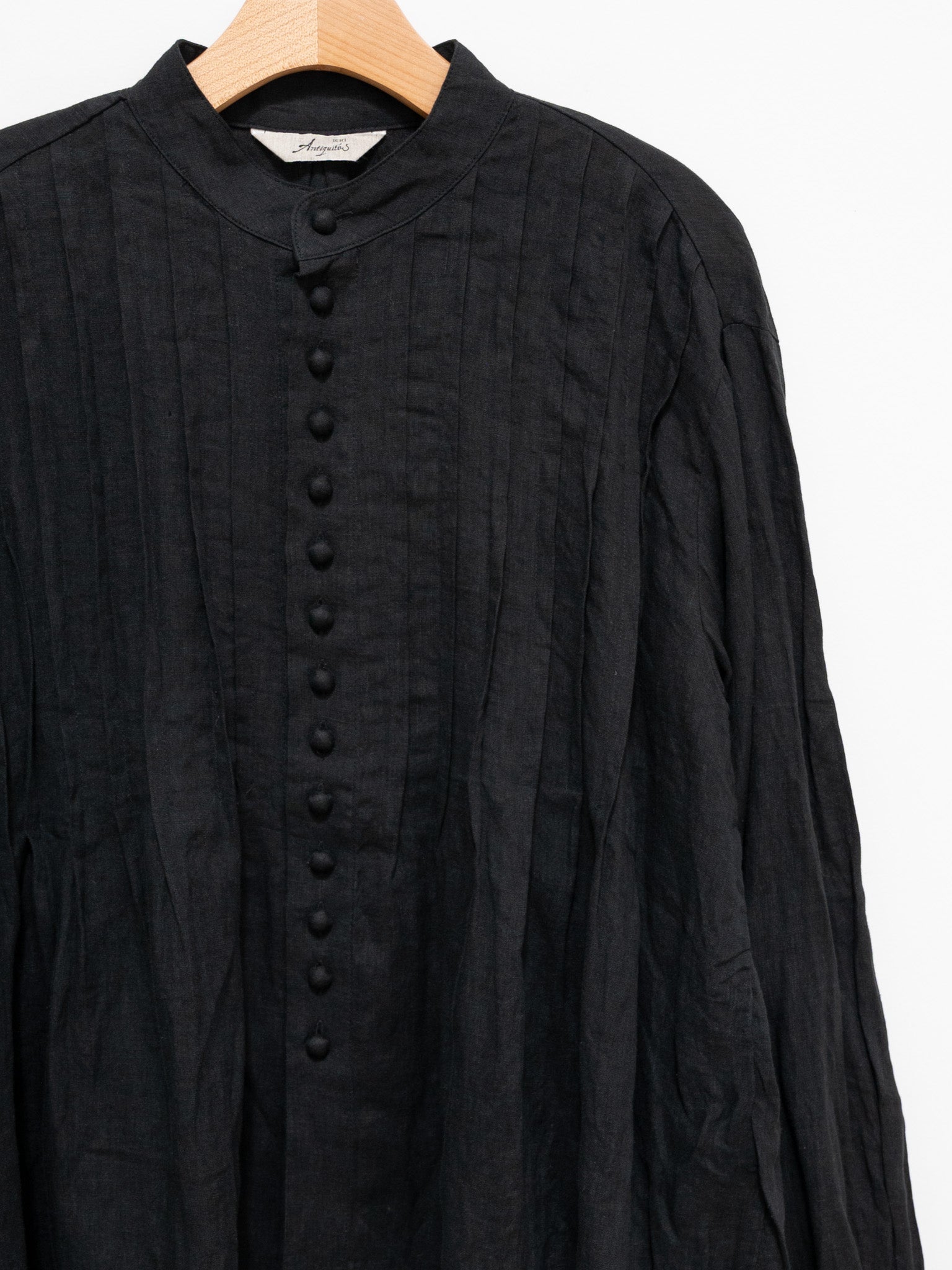 Namu Shop - Ichi Antiquites French Linen Shirt - Black