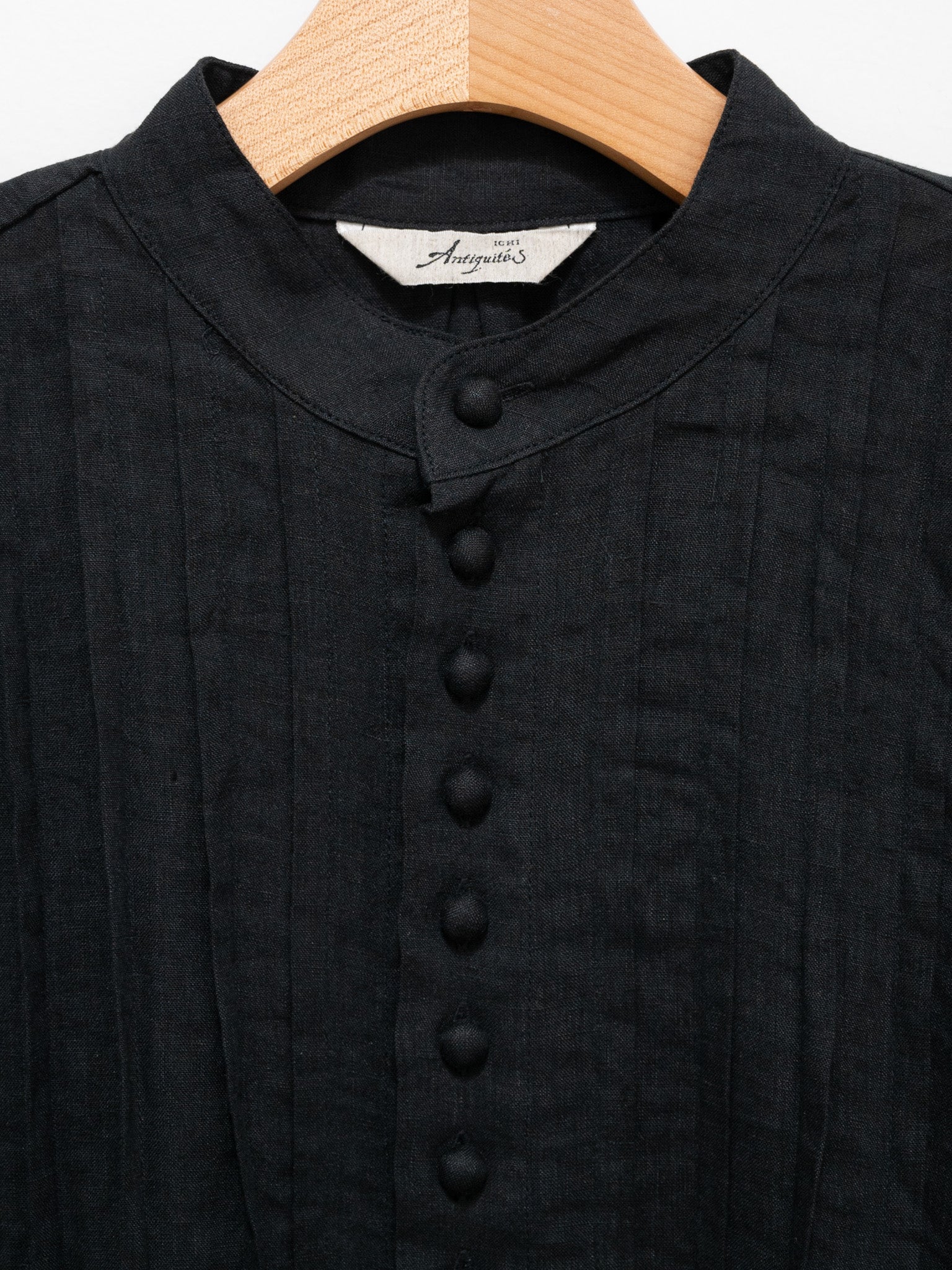 Namu Shop - Ichi Antiquites French Linen Shirt - Black