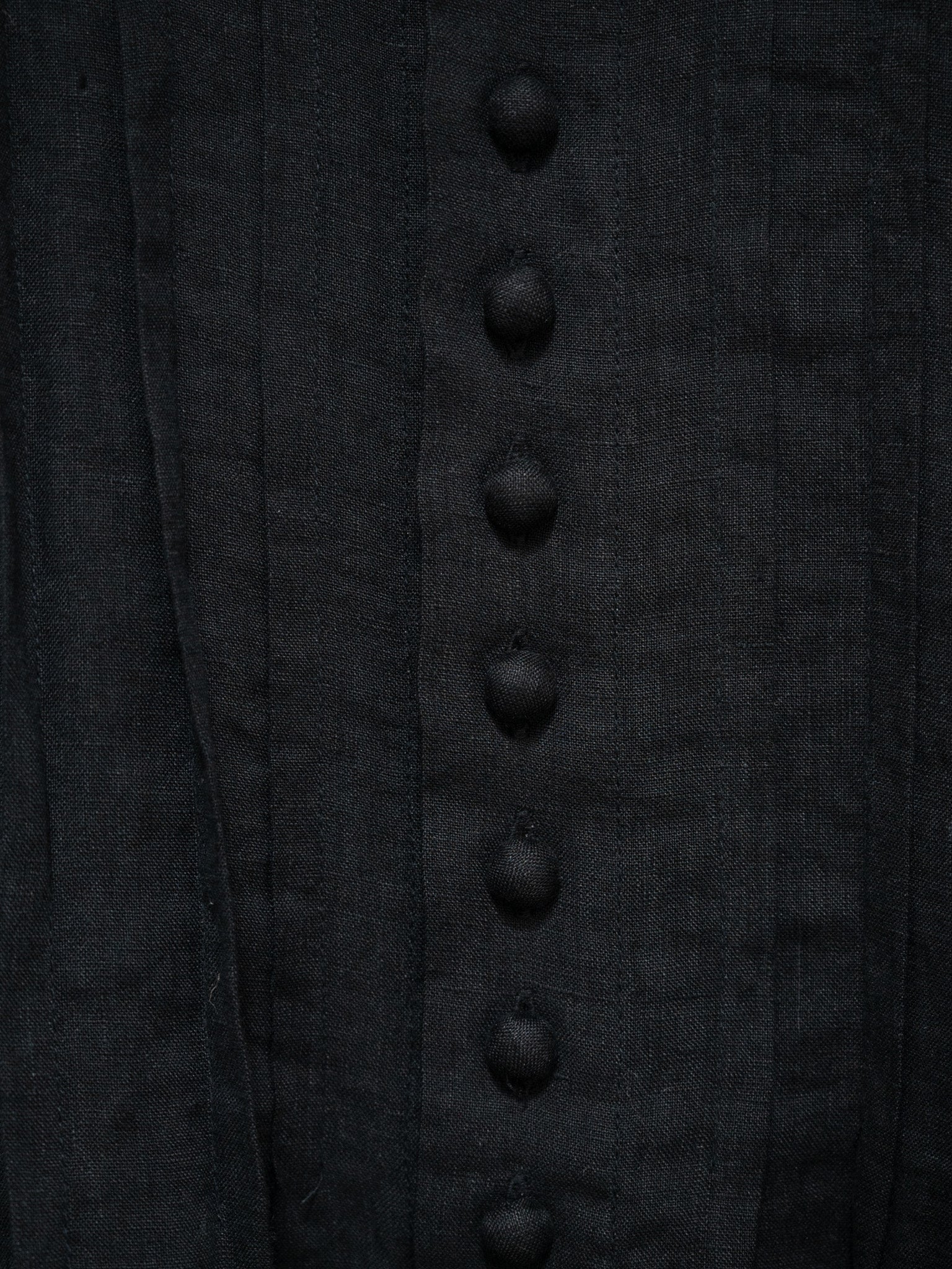 Namu Shop - Ichi Antiquites French Linen Shirt - Black
