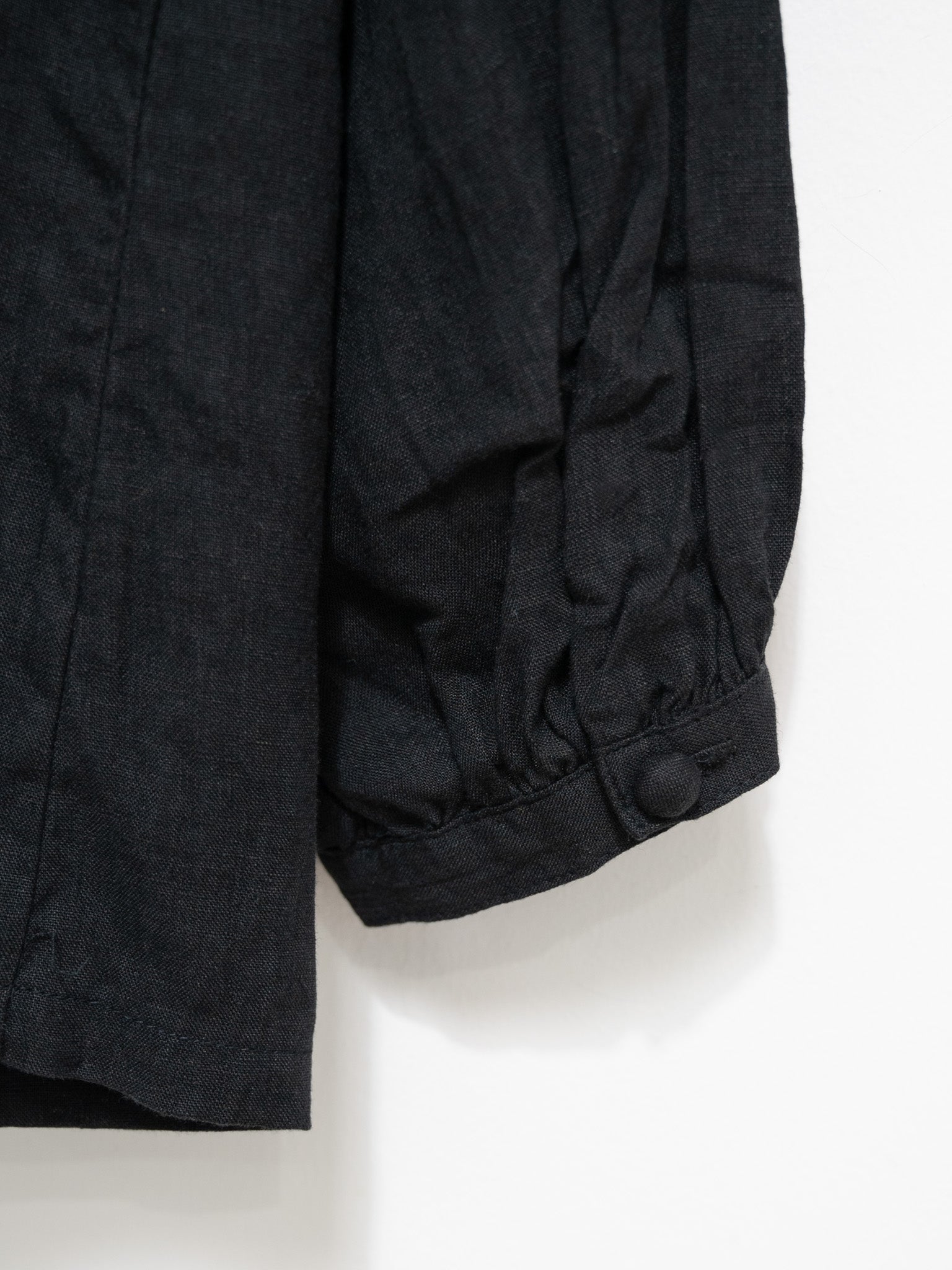 Namu Shop - Ichi Antiquites French Linen Shirt - Black