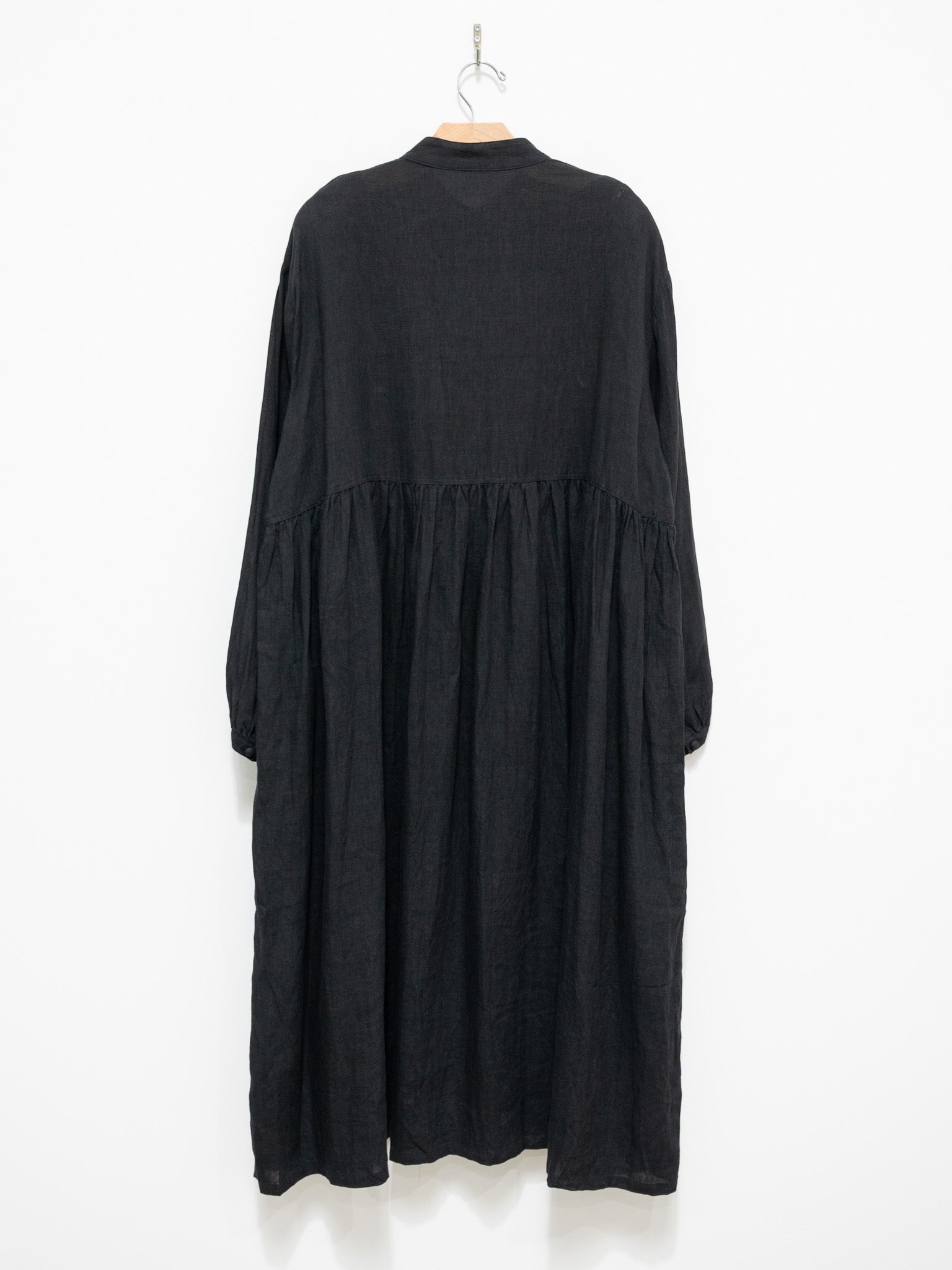 Namu Shop - Ichi Antiquites French Linen Dress - Black