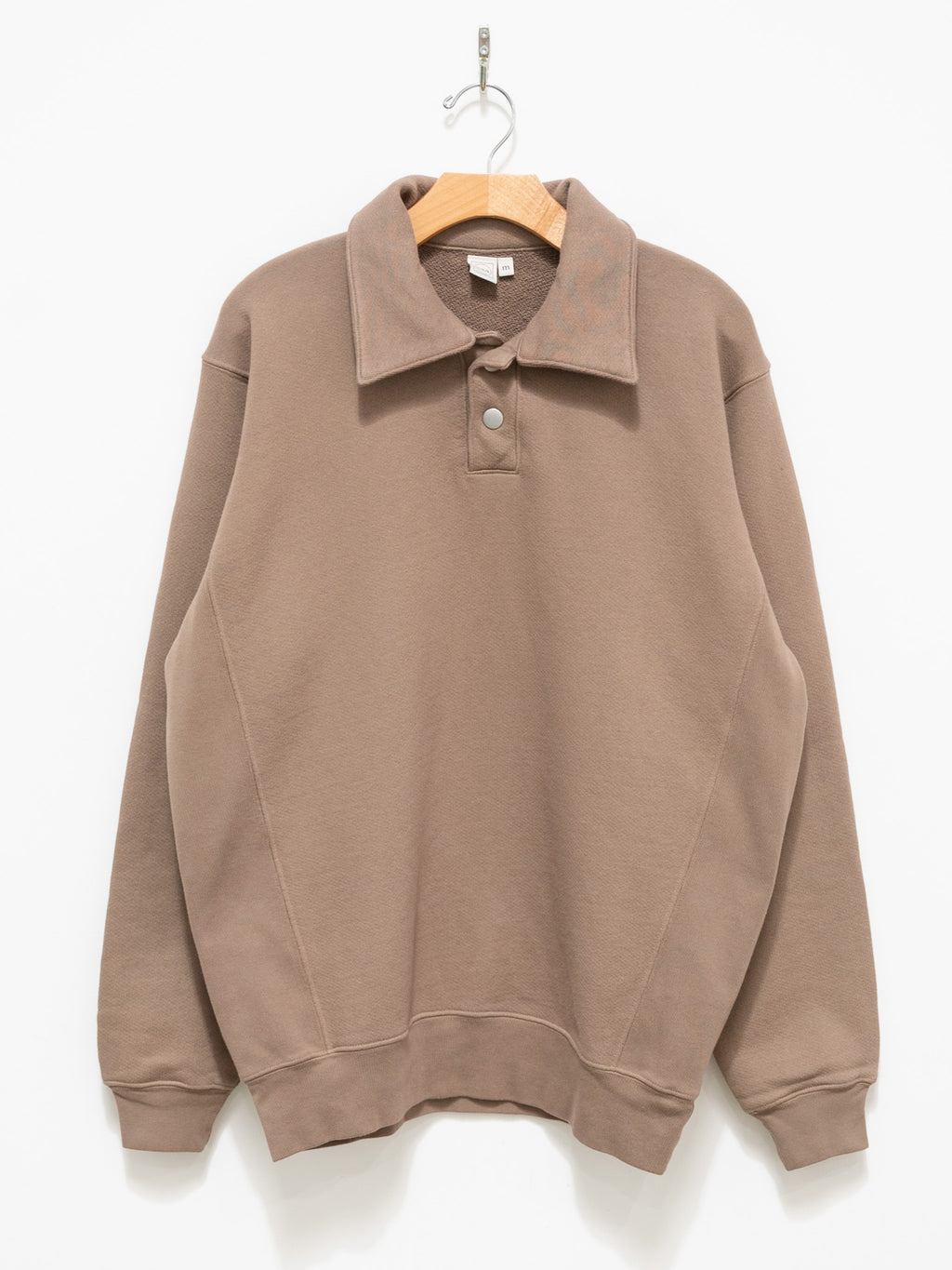Namu Shop - paa LS Polo Sweatshirt Two - Rock