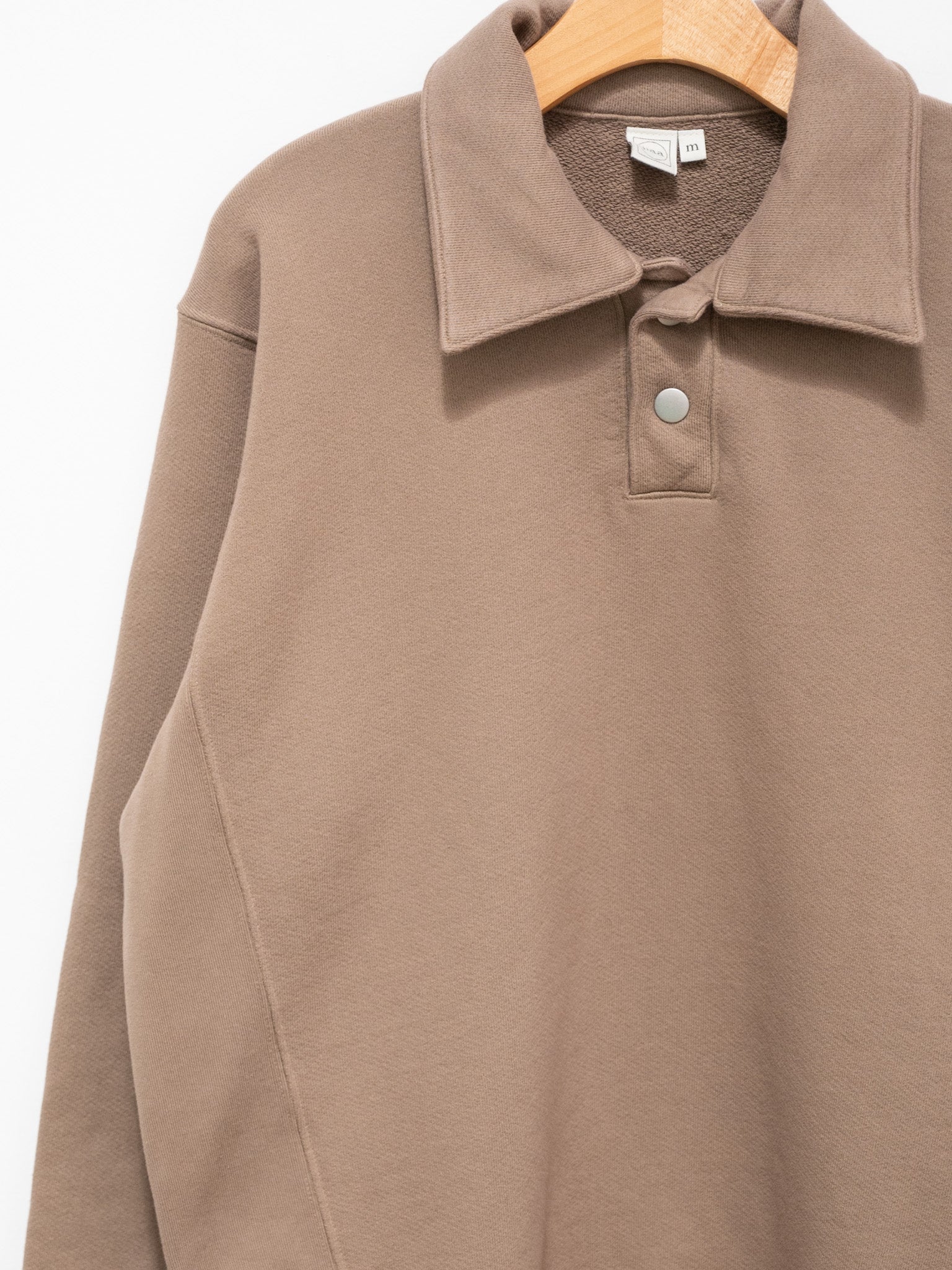 Namu Shop - paa LS Polo Sweatshirt Two - Rock