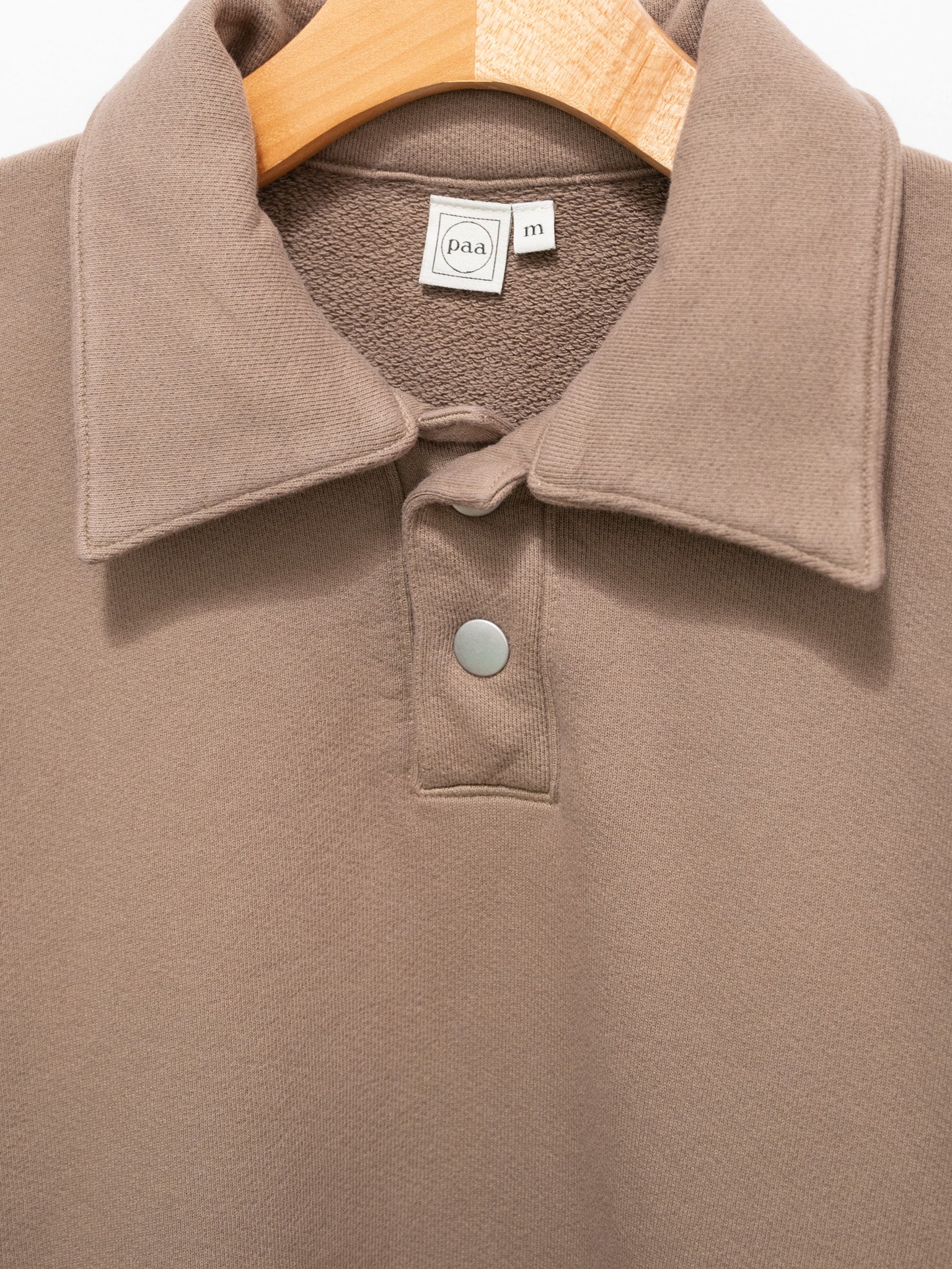 Namu Shop - paa LS Polo Sweatshirt Two - Rock