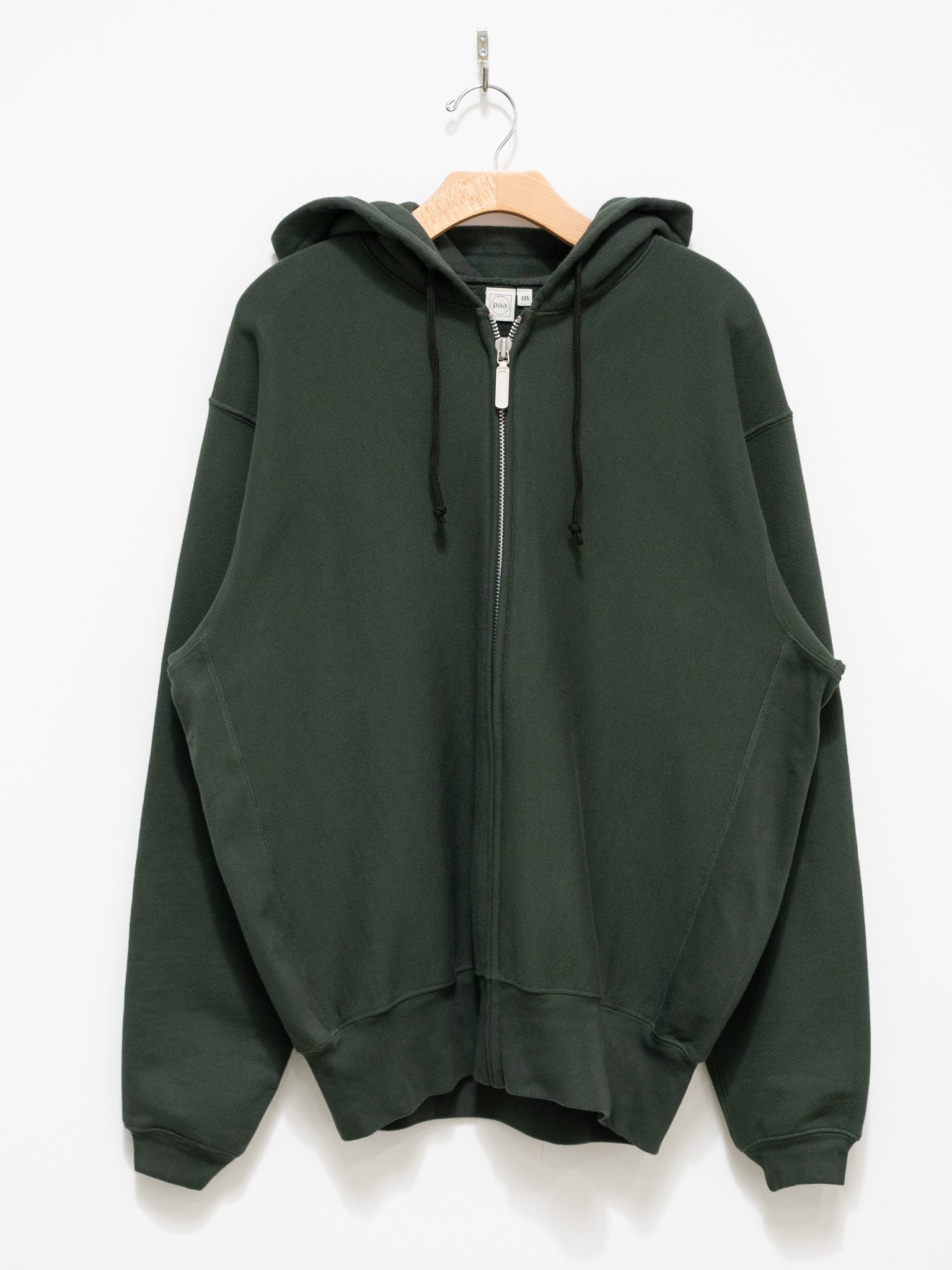 Namu Shop - paa Zip Hooded Sweatshirt - Deep Hunter