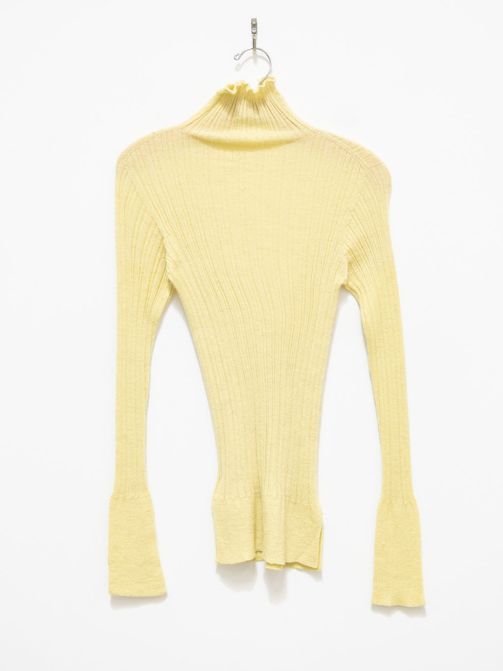 Namu Shop - Unfil Baby Suri Alpaca High Neck Sweater - Lemon Yellow
