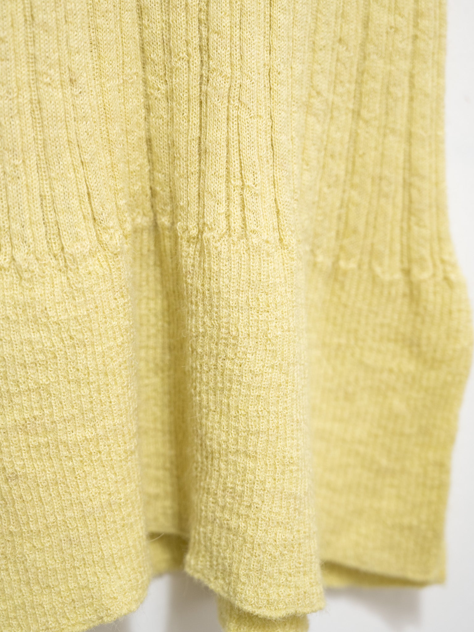 Namu Shop - Unfil Baby Suri Alpaca High Neck Sweater - Lemon Yellow